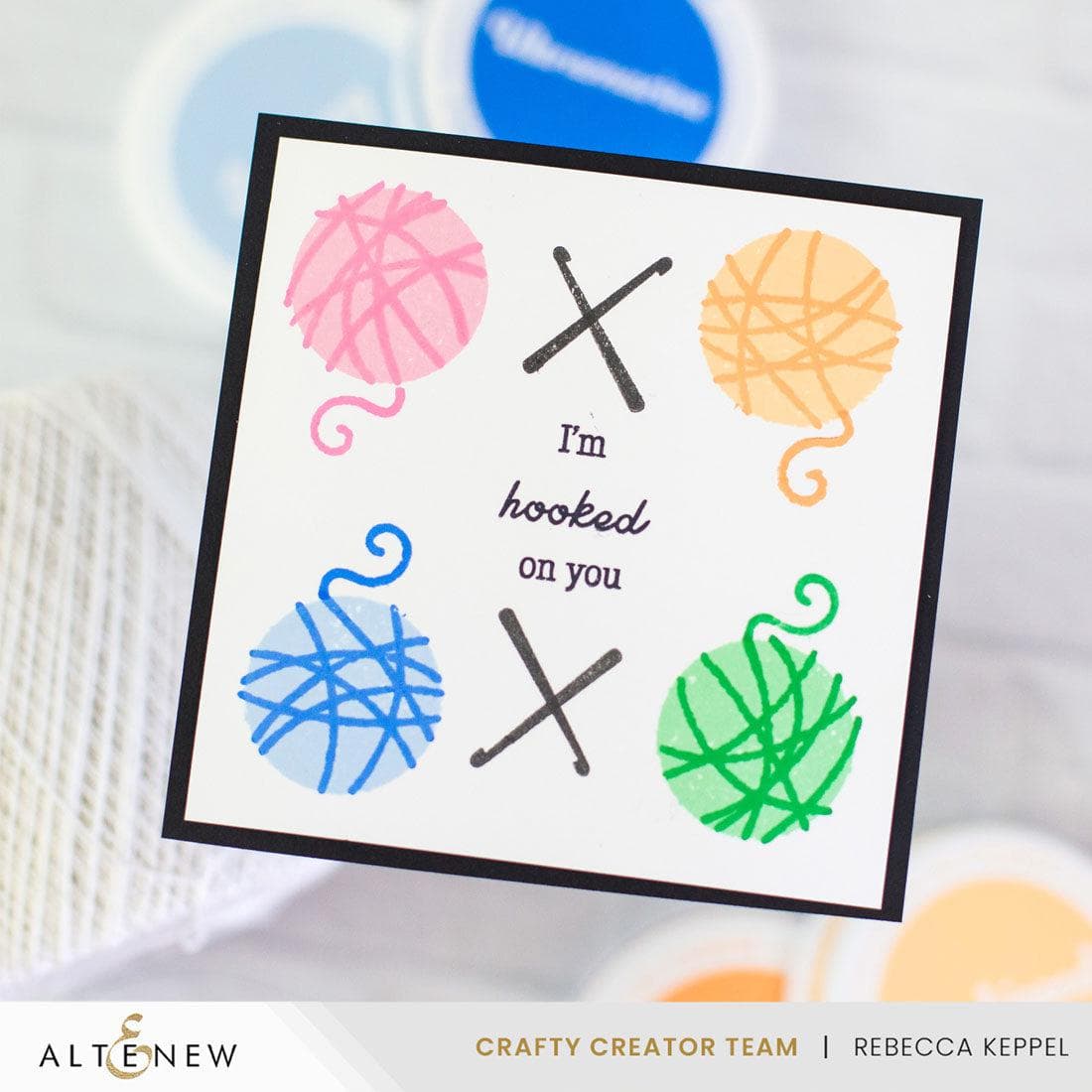 Knit & Natter Stamp Set - Premium Handmade Knitting Stamps for DIY Scrapbooking & Card Making - Perfect for Crafters, Knitting Enthusiasts & Gift Giving
