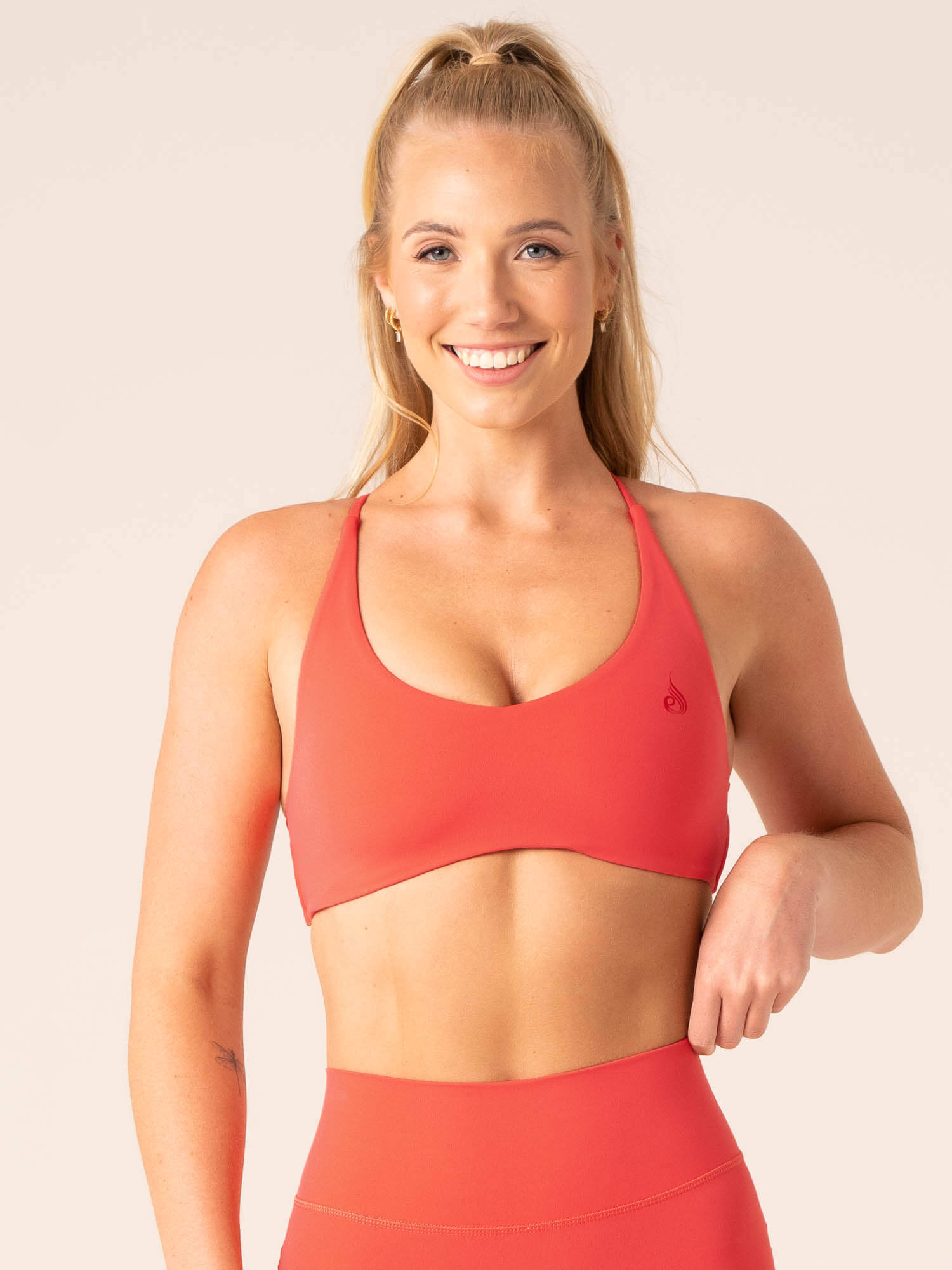 NKD Embody Sports Crop Top - Breathable Workout Shirt for Women | Yoga, Running & Gym | Watermelon Color