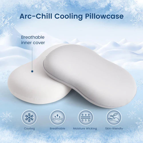 Elegear Memory Foam Neck Pillow for Side & Back Sleepers - Ergonomic Support for Pain Relief, Travel & Home Use - Soft Gray Comfort Pillow