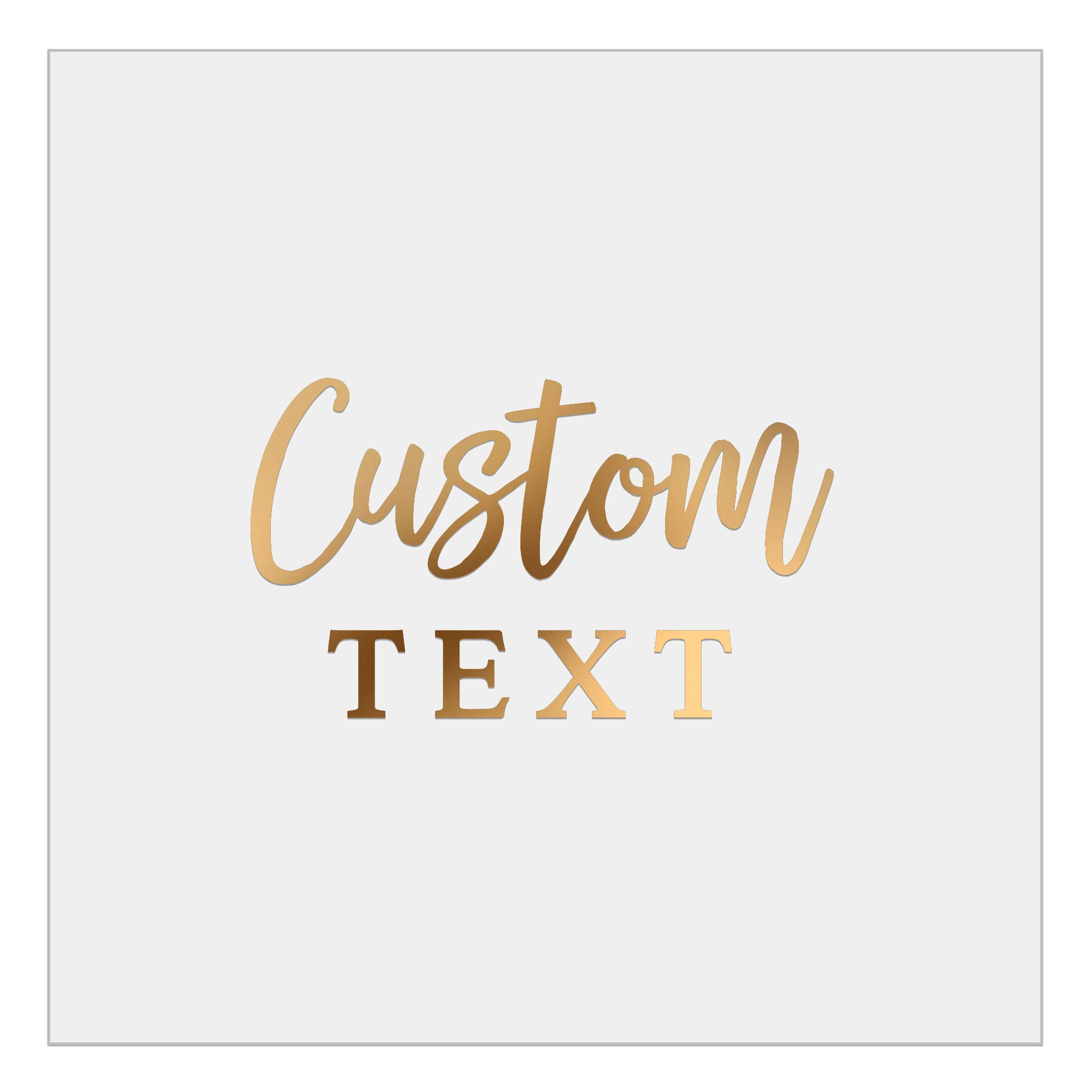 Custom Gold & Silver Foil Logo Stickers - Personalized Business Labels for Branding, Wedding Favors & Packaging - Clear Transparent Adhesive Decals for Retail, Events & Gifts