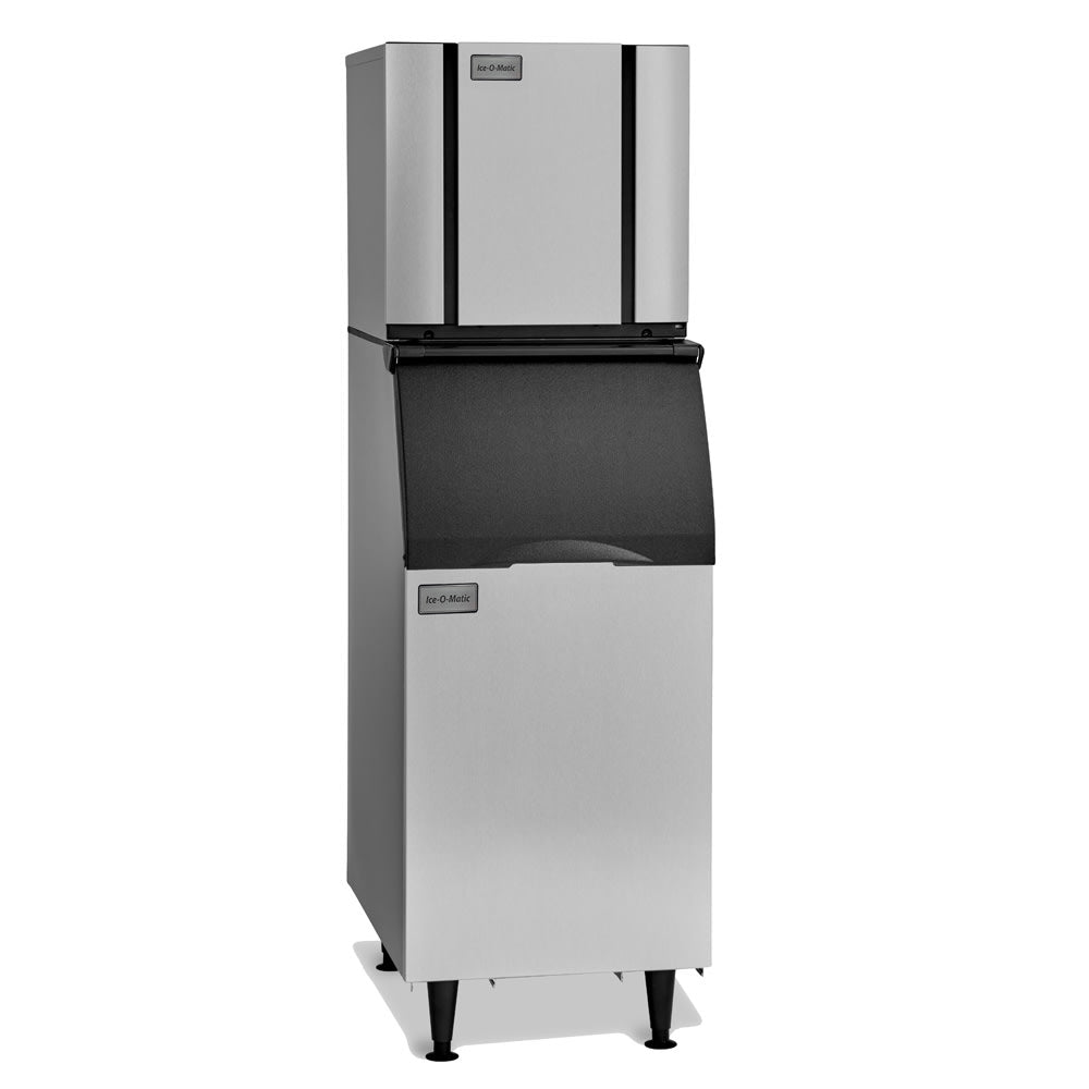 Commercial Ice Maker - Ice-O-Matic CIM0320FA/B42PS 313 lb Full Cube Ice Machine with 351 lb Storage Bin, Air Cooled, 115V - Perfect for Restaurants, Bars, and Catering Businesses