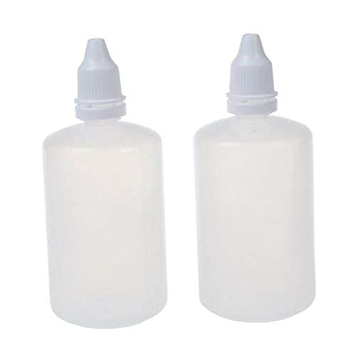 Ubersweet® 50 Pack Empty Squeezable Dropper Bottles for Essential Oils, Eye Drops & DIY Cosmetics - Leakproof Travel-Friendly Containers for Home, Salon & On-the-Go Use