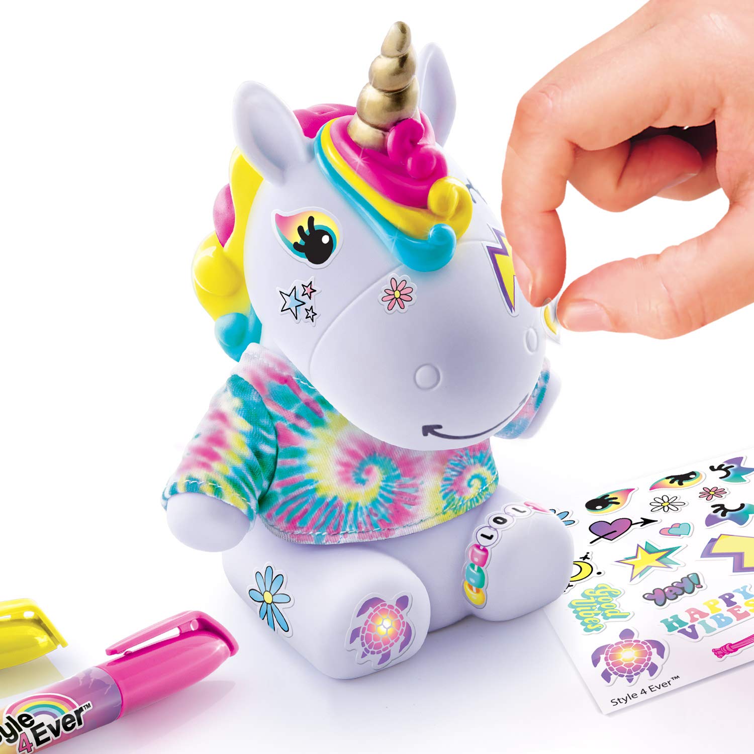 Canal Toys Unicorn Tie Dye Decorating Kit for Kids - DIY Arts and Crafts Activity for Birthday Parties & Creative Play