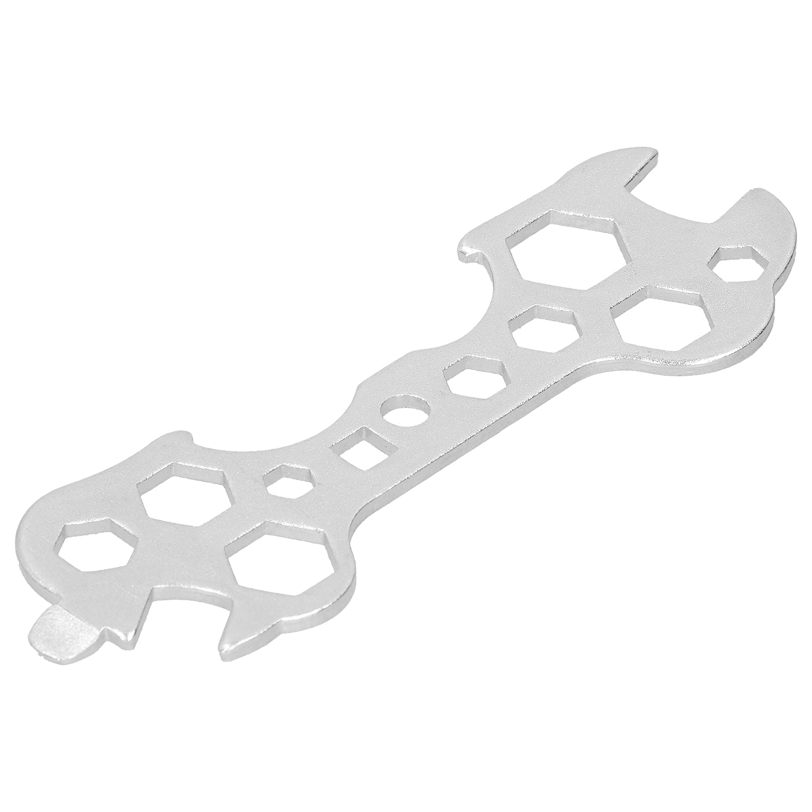 Lightweight Stainless Steel Bike Wrench - Multifunctional Cycling Tool for Outdoor Repairs & Maintenance