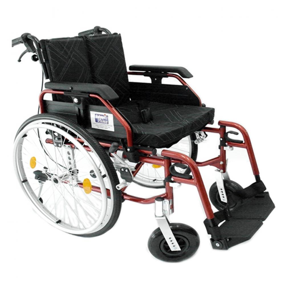 Lightweight Aluminum Semi-Custom Wheelchair - Adjustable & Durable Mobility Aid for Adults & Seniors - Perfect for Indoor/Outdoor Use, Travel & Daily Activities