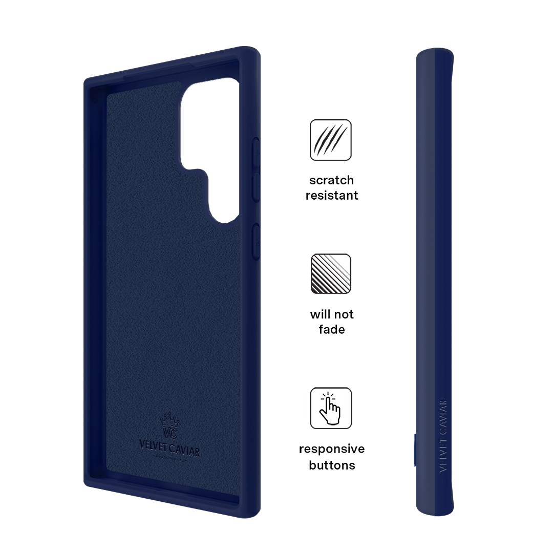 Samsung Galaxy Phone Case - Admiral Navy Blue Protective Cover for Samsung S21/S20/S10/Note 20 - Slim Fit Shockproof Case with Military-Grade Protection | Perfect for Work, Travel & Outdoor Activities