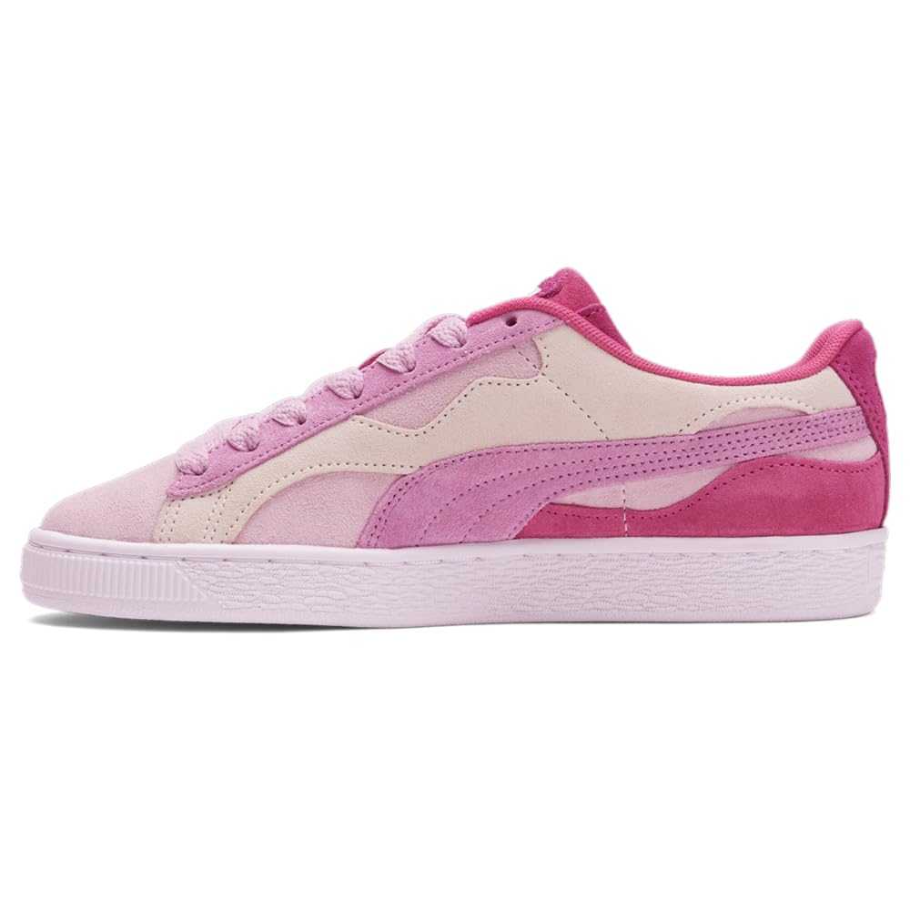 Puma Women's Suede Camowave Lace-Up Sneakers - Pink Casual Shoes for Walking, Running & Everyday Wear | Comfortable Athletic Fashion Sneakers for Women