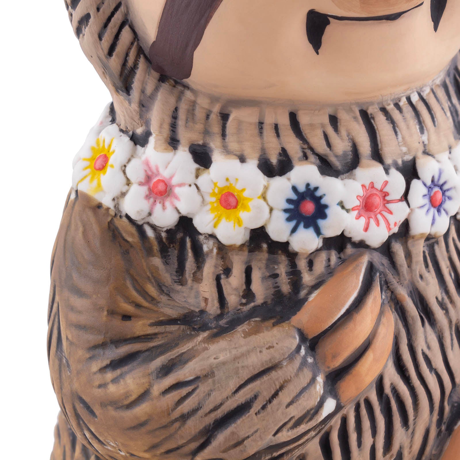 BarConic® Sloth Tiki Mug - Fun & Unique Ceramic Cup for Tropical Drinks, Cocktails & Party Decor - Perfect for Luau, Themed Parties & Home Bar Decorations