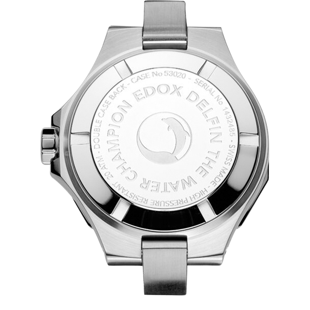 Edox Delfin Diver Lady 53020 3M NANND Waterproof Watch for Women - Luxury Swiss Automatic Diving Watch with Date Function, Perfect for Swimming, Snorkeling & Everyday Wear