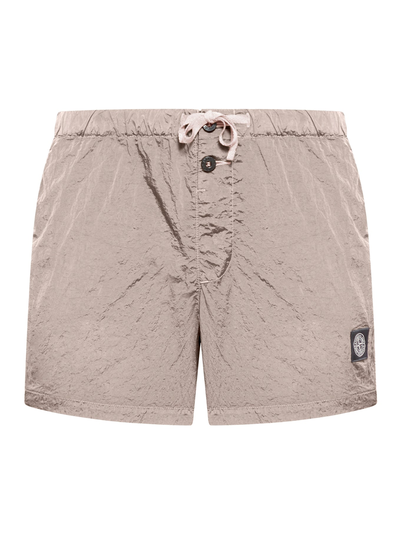 Stone Island Nylon Swim Shorts for Men - Nude Neutrals K1S15B100006S0043 V0082 Antique Rose | Beachwear, Poolside, Vacation & Summer Activities
