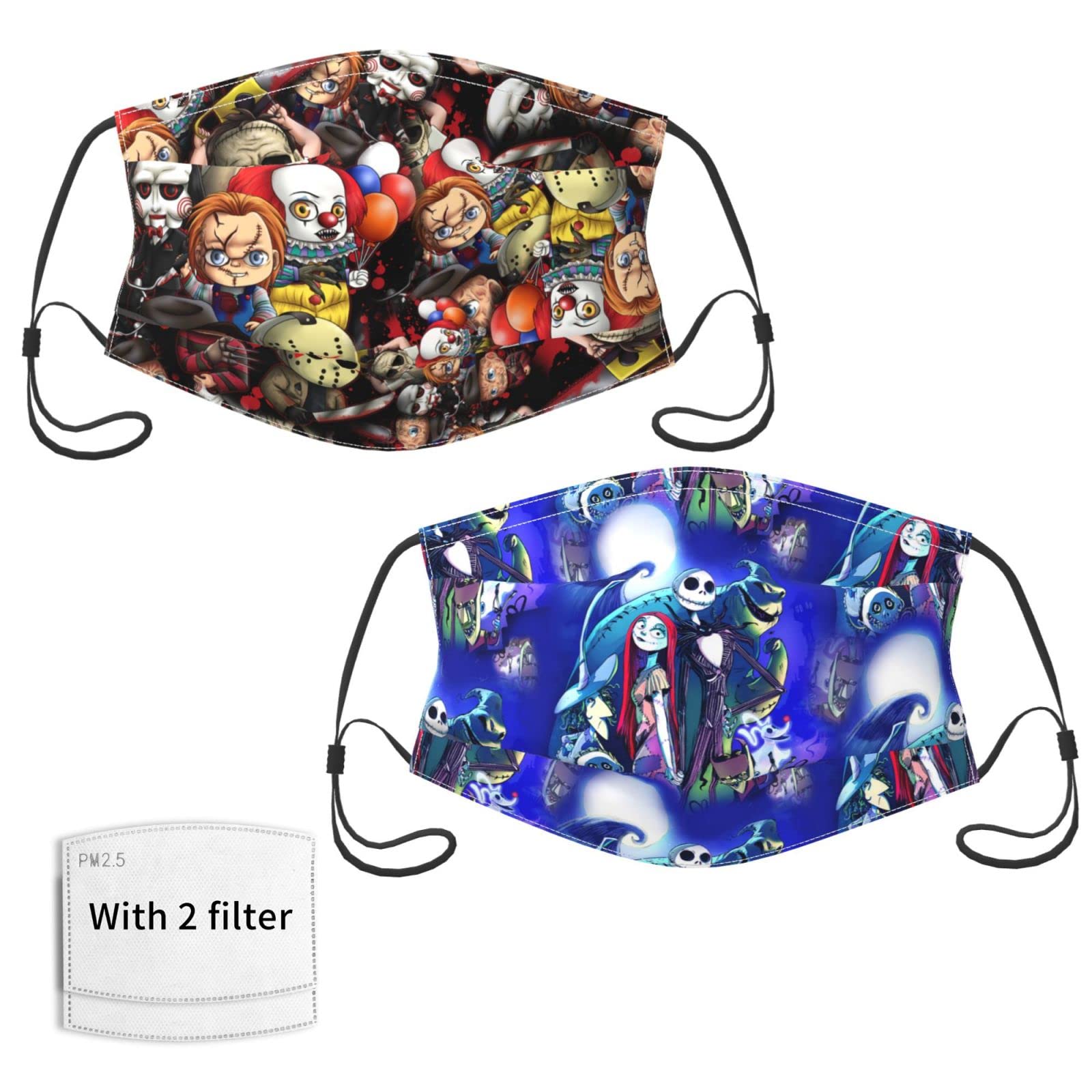 Anime Kids Reusable Face Mask - Washable Adjustable Balaclava Bandana for Boys & Girls - Comfortable Cloth Face Cover for School, Outdoor Activities & Cosplay