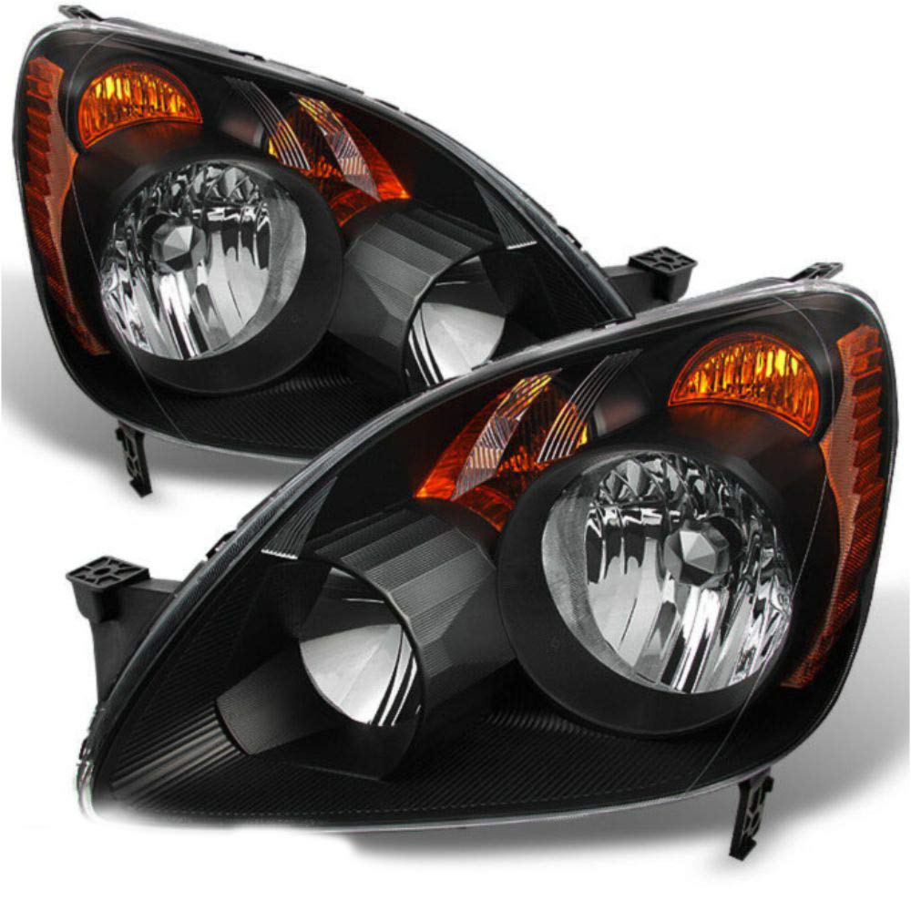 SUNAROUD Japan Built Model Black Left & Right Side Replacement Headlights - Compatible with 33151S9AA11, HO2518107, 33101S9AA112005, HO2519107 - Perfect for Car Lighting Upgrades & Night Driving Safety