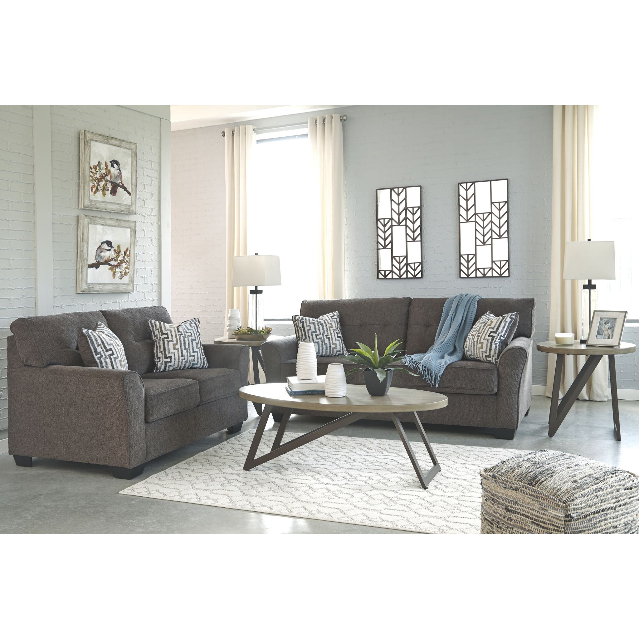 Alsen Full Size Convertible Sofa Bed with Granite Finish – Perfect for Small Apartments, Guest Rooms & Home Offices