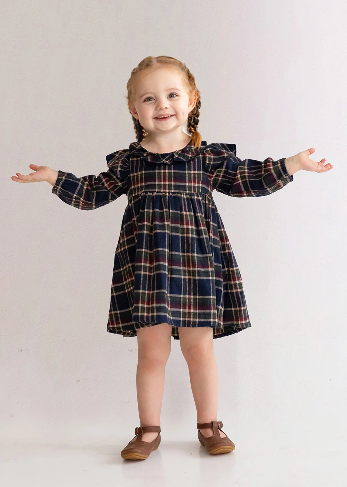 Matilda Gingham Dress for Women - Floral Print Summer Sundress with Puff Sleeves | Perfect for Beach Vacations, Picnics & Date Nights