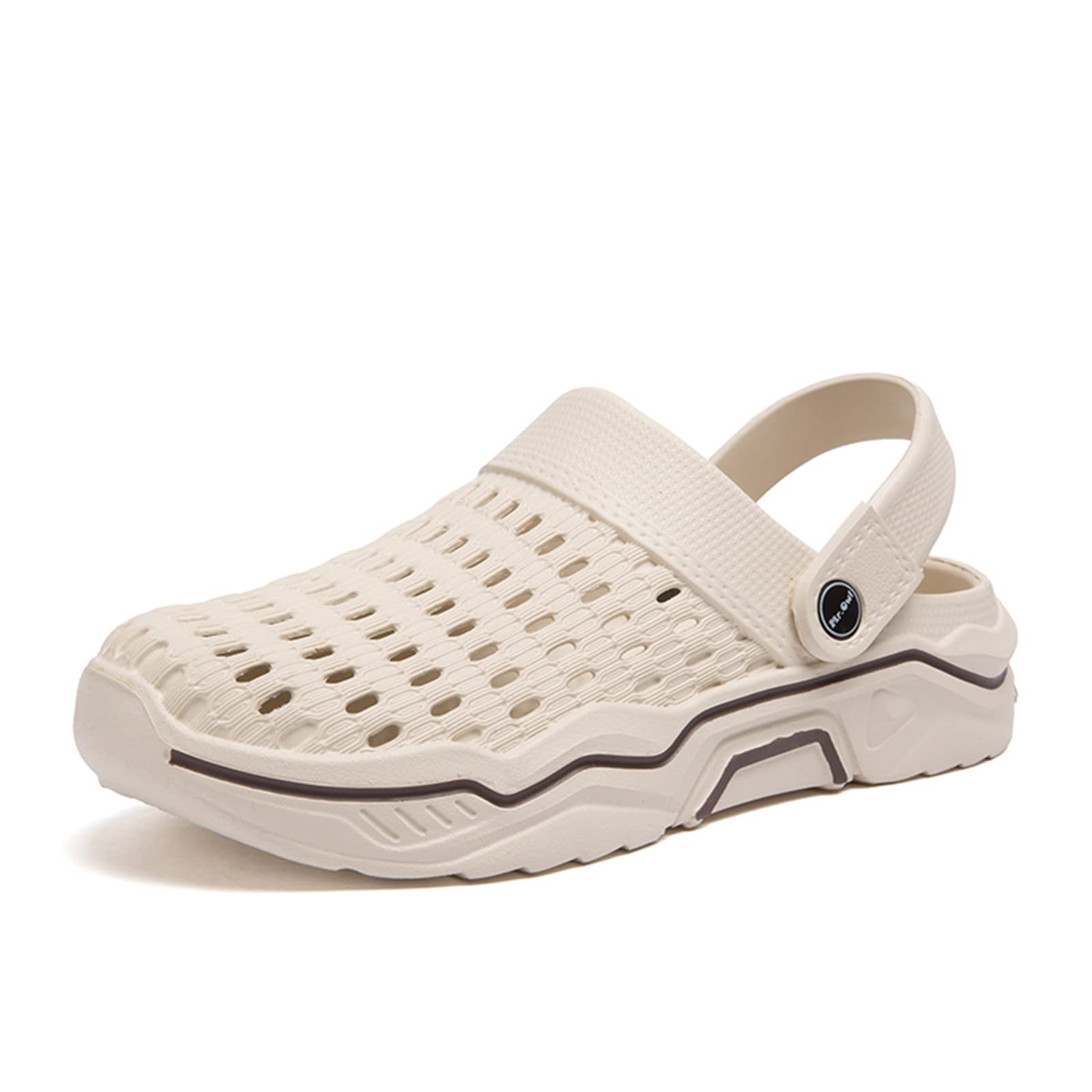 YOVQAR Men's Non-Slip Garden Clogs - Slip-On Sandals for Pool, Beach, Home, Shower, and Outdoor Activities