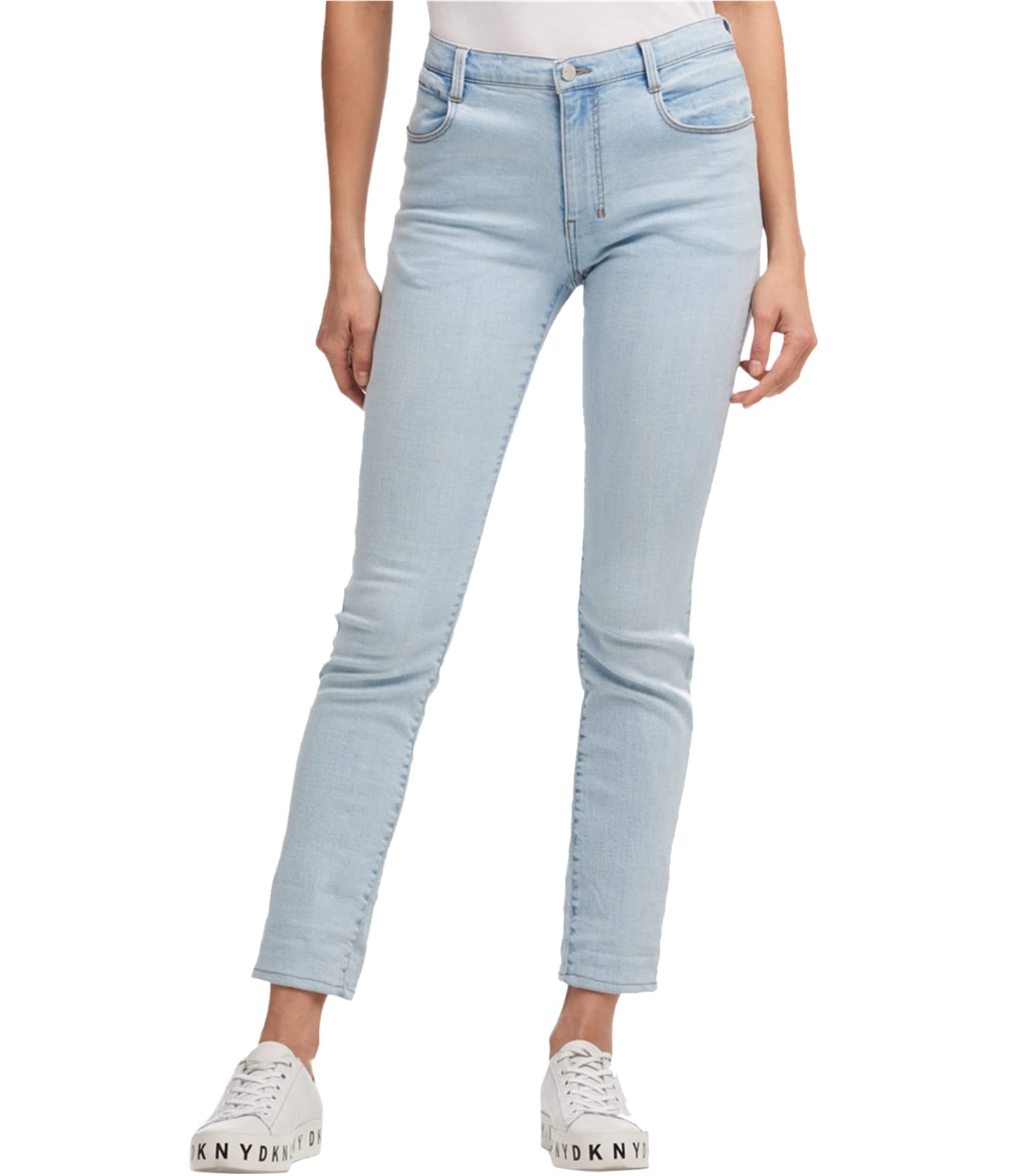 DKNY Women's Ankle Skinny Fit Jeans - Stretch Denim Pants for Casual Wear & Night Out