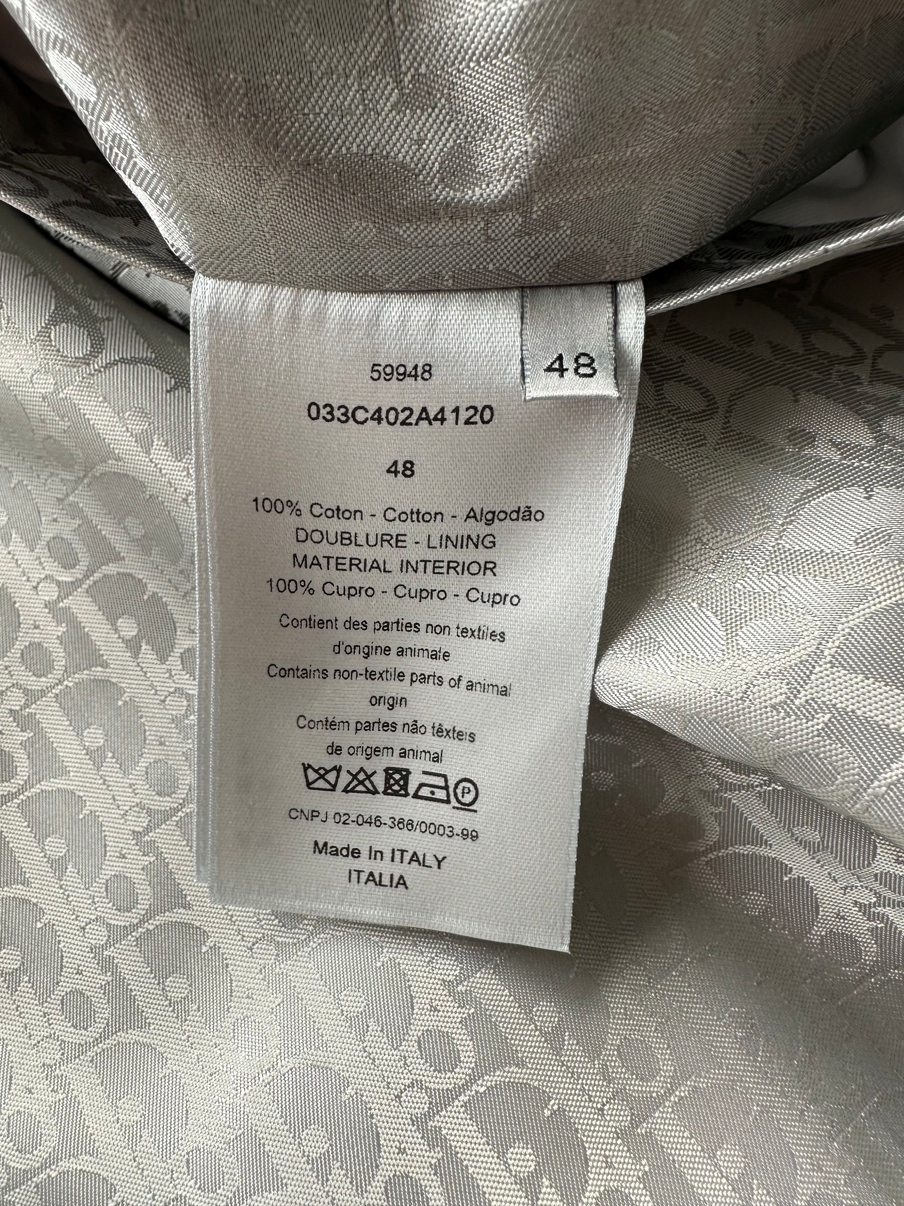 Dior Jordan Air Dior Grey Embroidered Jacket - Men's Luxury Streetwear Fashion Hoodie for Casual Wear & Sneakerhead Outfits