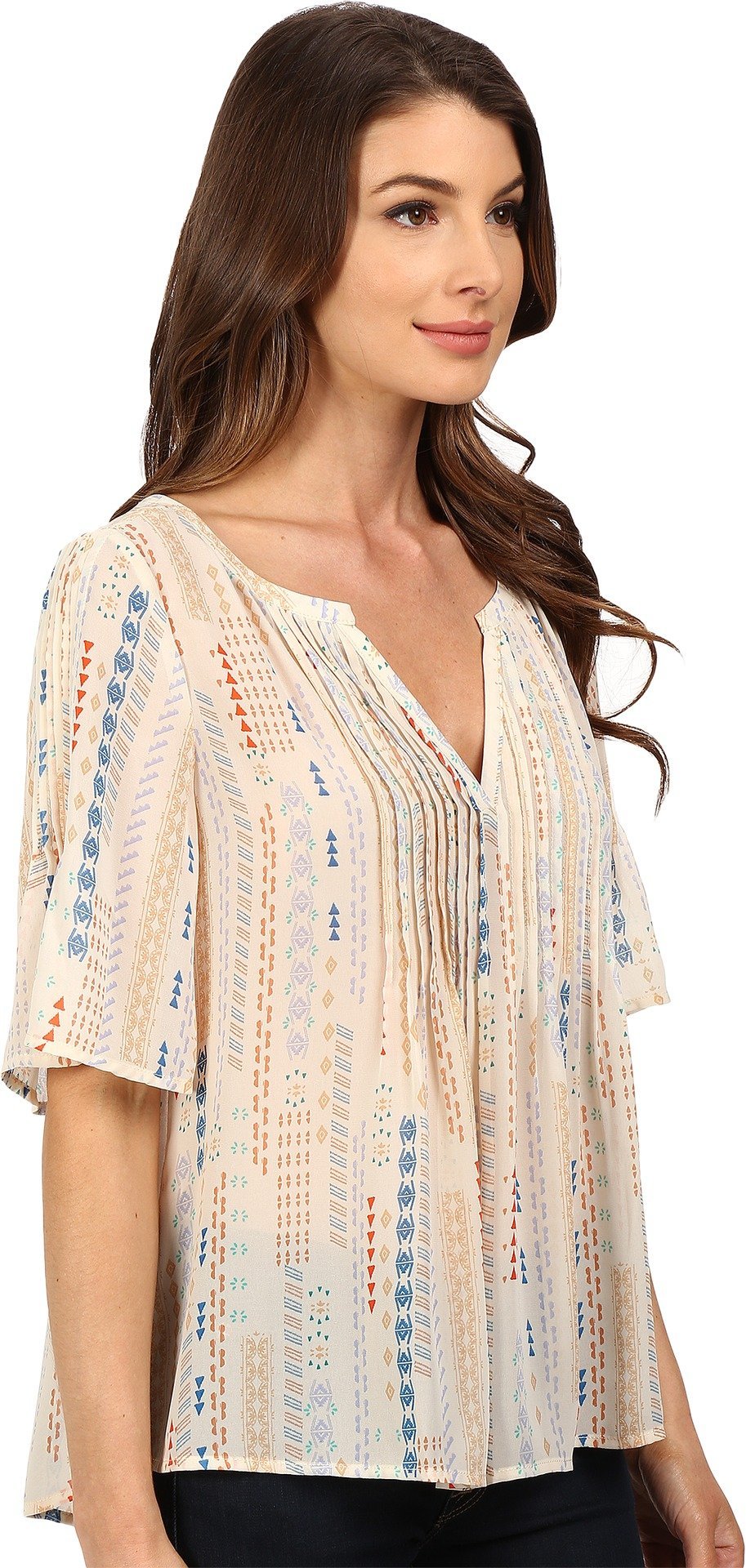 Sanctuary Clothing Women's Willow Flowy Printed Blouse - Stylish Floral Tops for Casual Wear, Office & Date Night Outfits