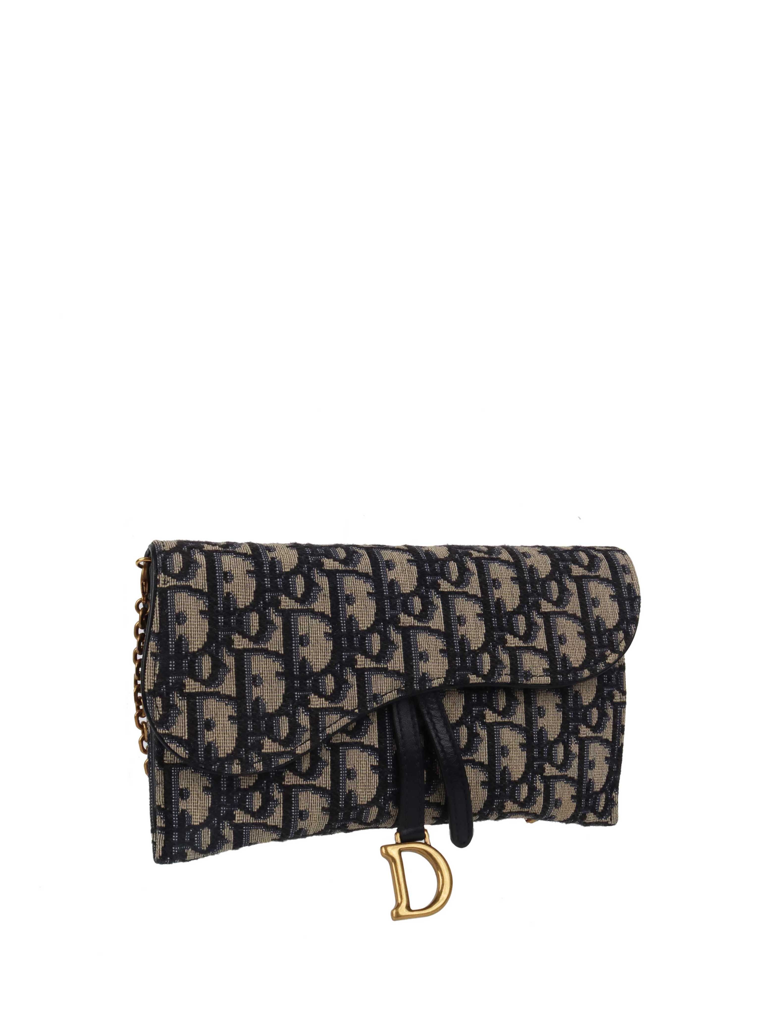 Dior Long Saddle Wallet on Chain - Stylish Crossbody Bag for Women | Perfect for Evening Out, Party & Daily Use