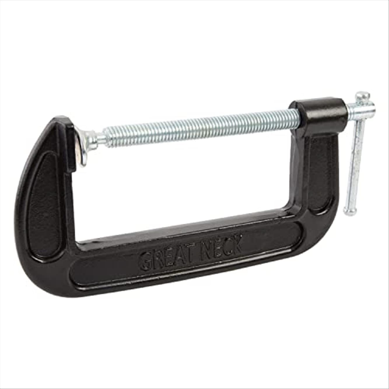 GreatNeck CC6 6-Inch C-Clamp for Woodworking & Auto Repair - Heavy Duty Welding & Home Improvement Clamps