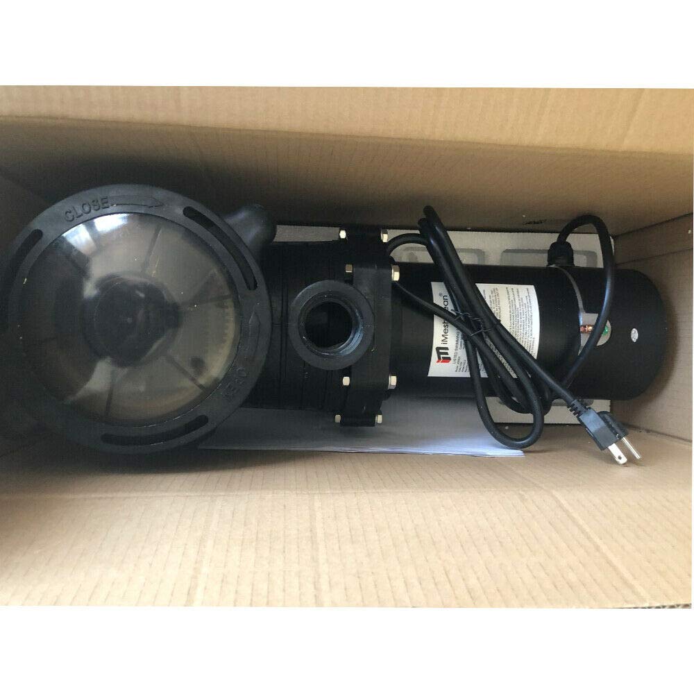 iMeshbean 1 HP Inground Swimming Pool Pump - High Flow, Two Speed, Energy Efficient 115V Pool Pump with Strainer Basket - Perfect for Above Ground & Inground Pools, Spas, and Water Features