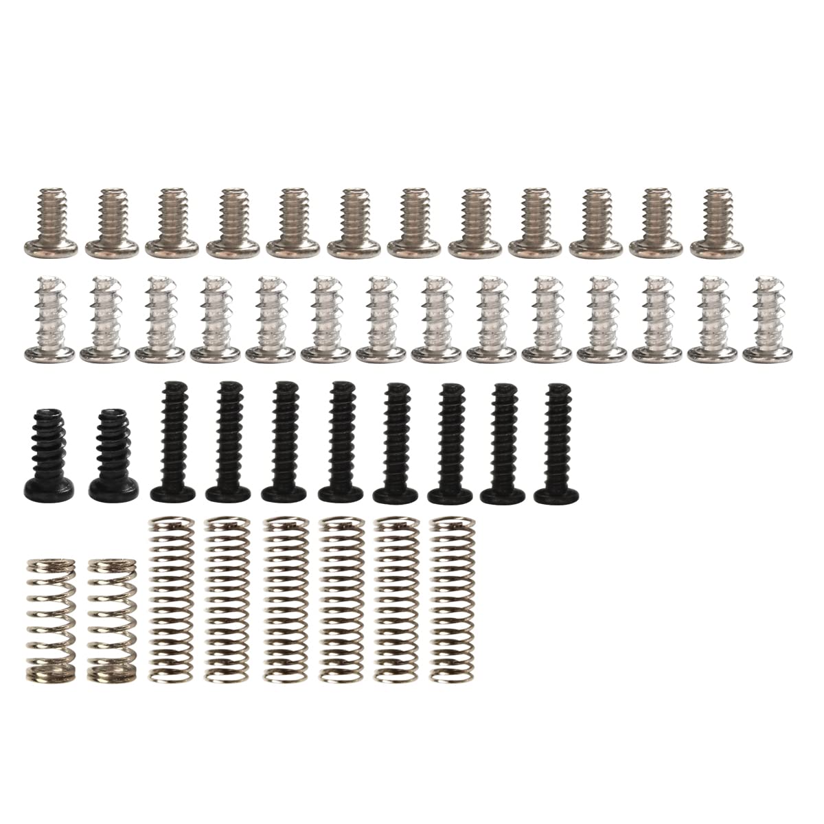 Nintendo Switch Screw Replacement Kit - 83pcs Triwing & Phillips Head Screws with Springs for Joy-Con Controllers & Console Slide Rail Back Shell Repair | Perfect for DIY Fixes & Maintenance