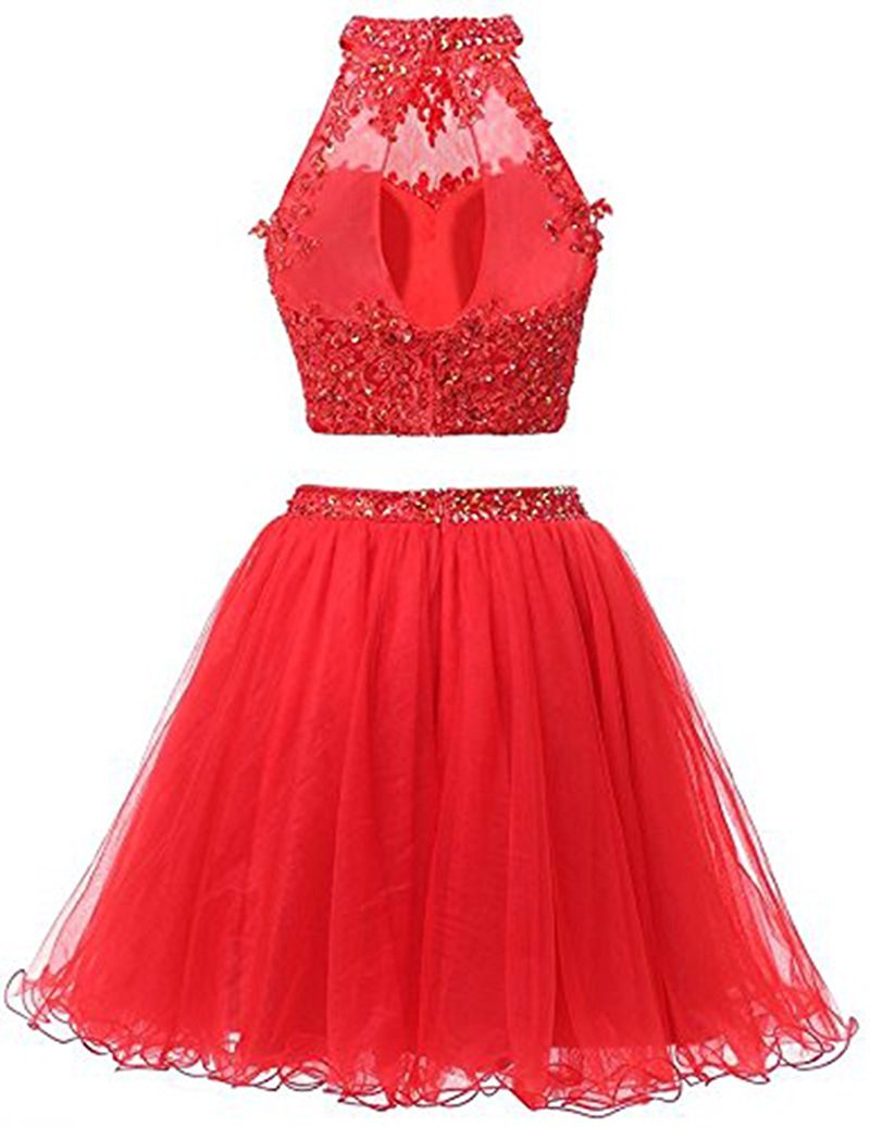 EverLove Beaded Applique Short Prom Gowns & Two-Piece Homecoming Dresses EL0044 - Perfect for Prom Night, Homecoming Dance & Special Occasions