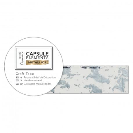 3M Metallic Craft Tape - Silver Texture for DIY Scrapbooking, Card Making & Home Decor