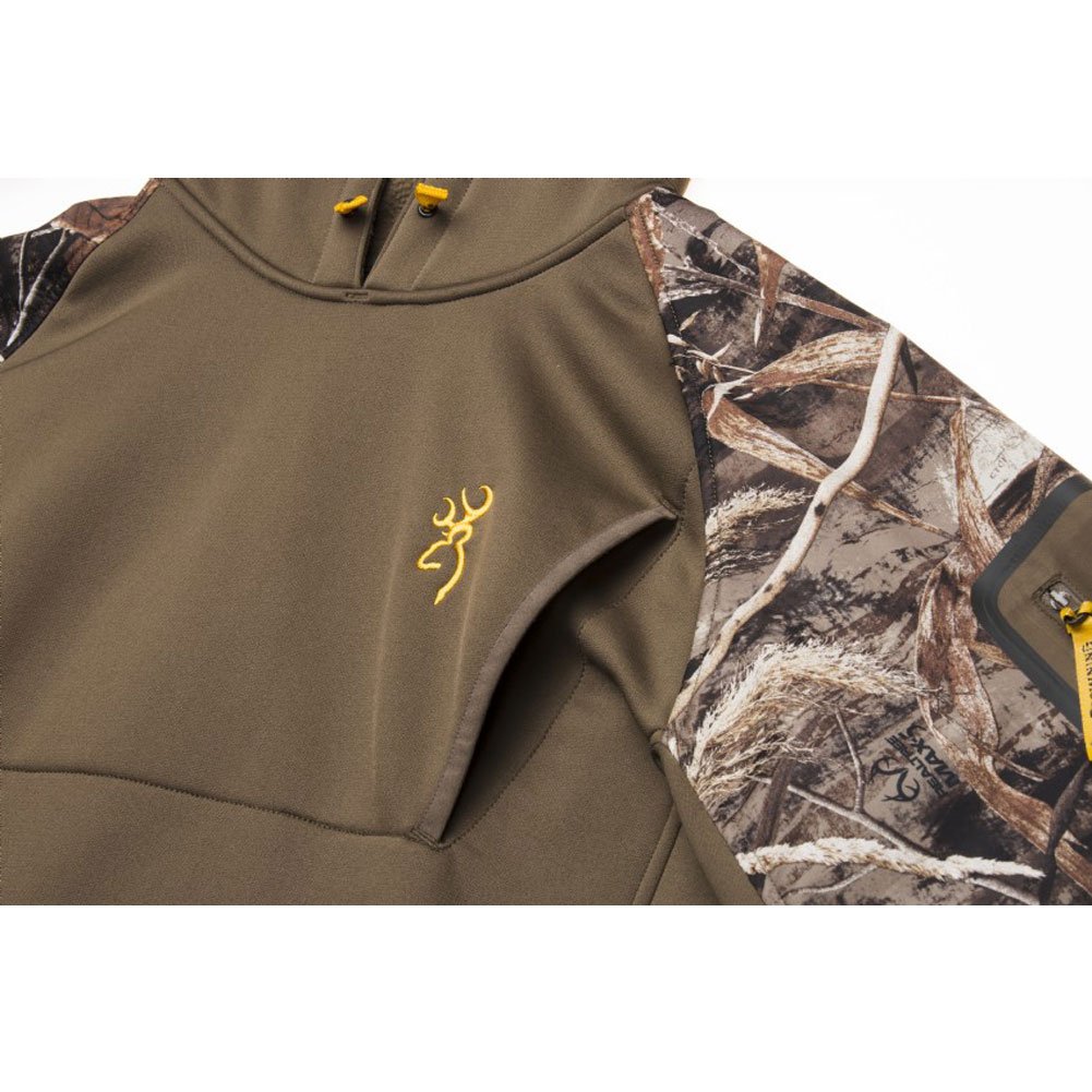 Browning Dirty Bird Timber Fleece Hoodie - Warm & Comfortable Hunting Jacket for Men - Perfect for Outdoor Adventures, Camping, and Cold Weather Activities