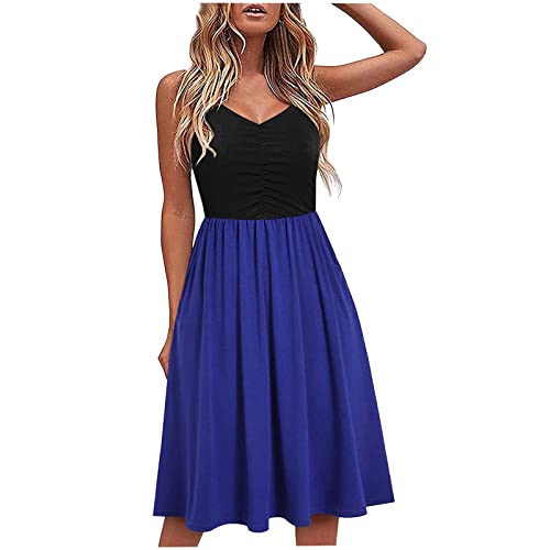 Ylioge Women's Sexy Off-Shoulder Plaid Skirt Dress - Black & White Pleated Hem Color Block Midi Halter Dress for Party, Date Night & Special Occasions