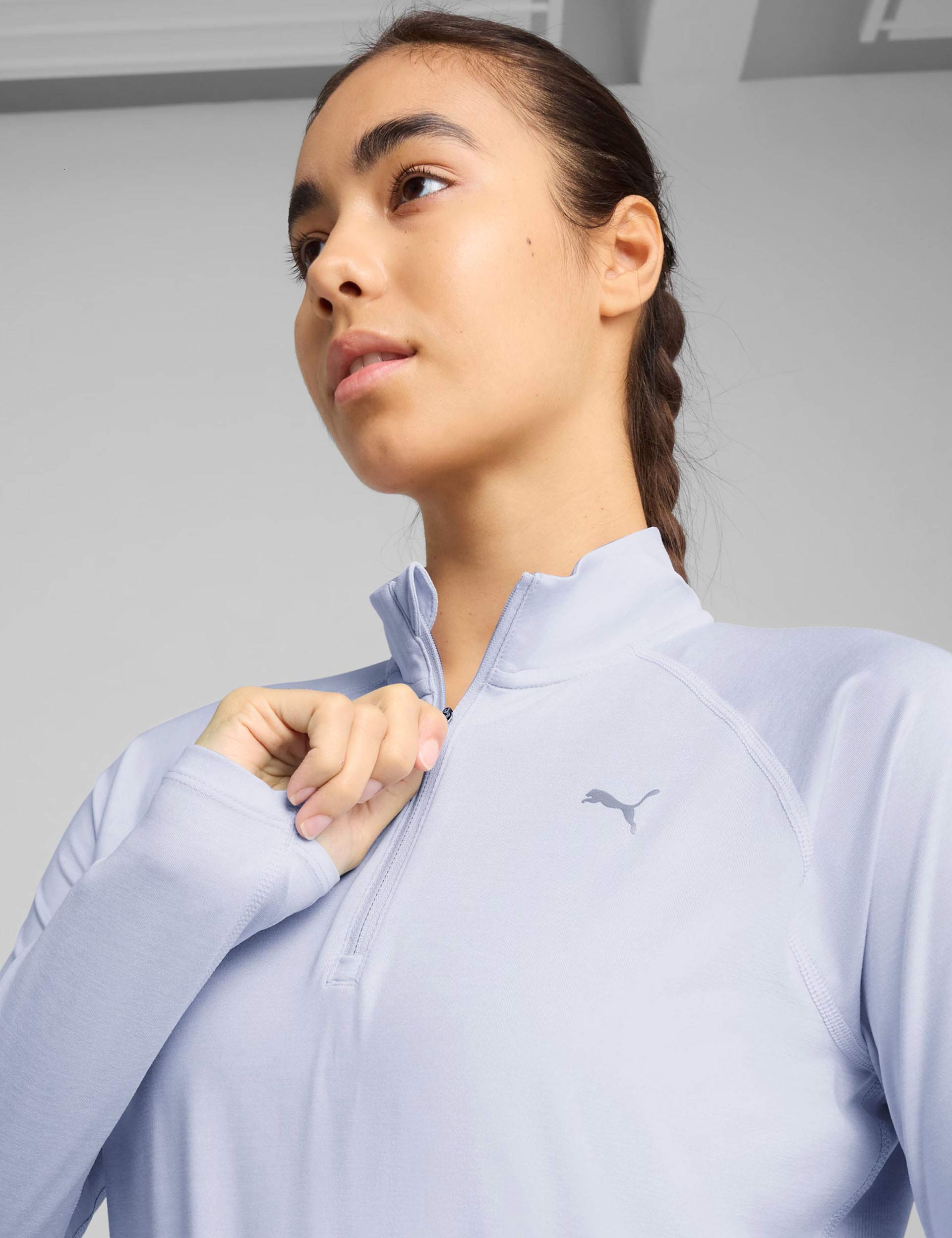 Run Velocity Cloudspun 1/4 Zip Pullover - Lightweight Performance Running Top for Cool Weather - Ideal for Jogging, Hiking & Outdoor Workouts