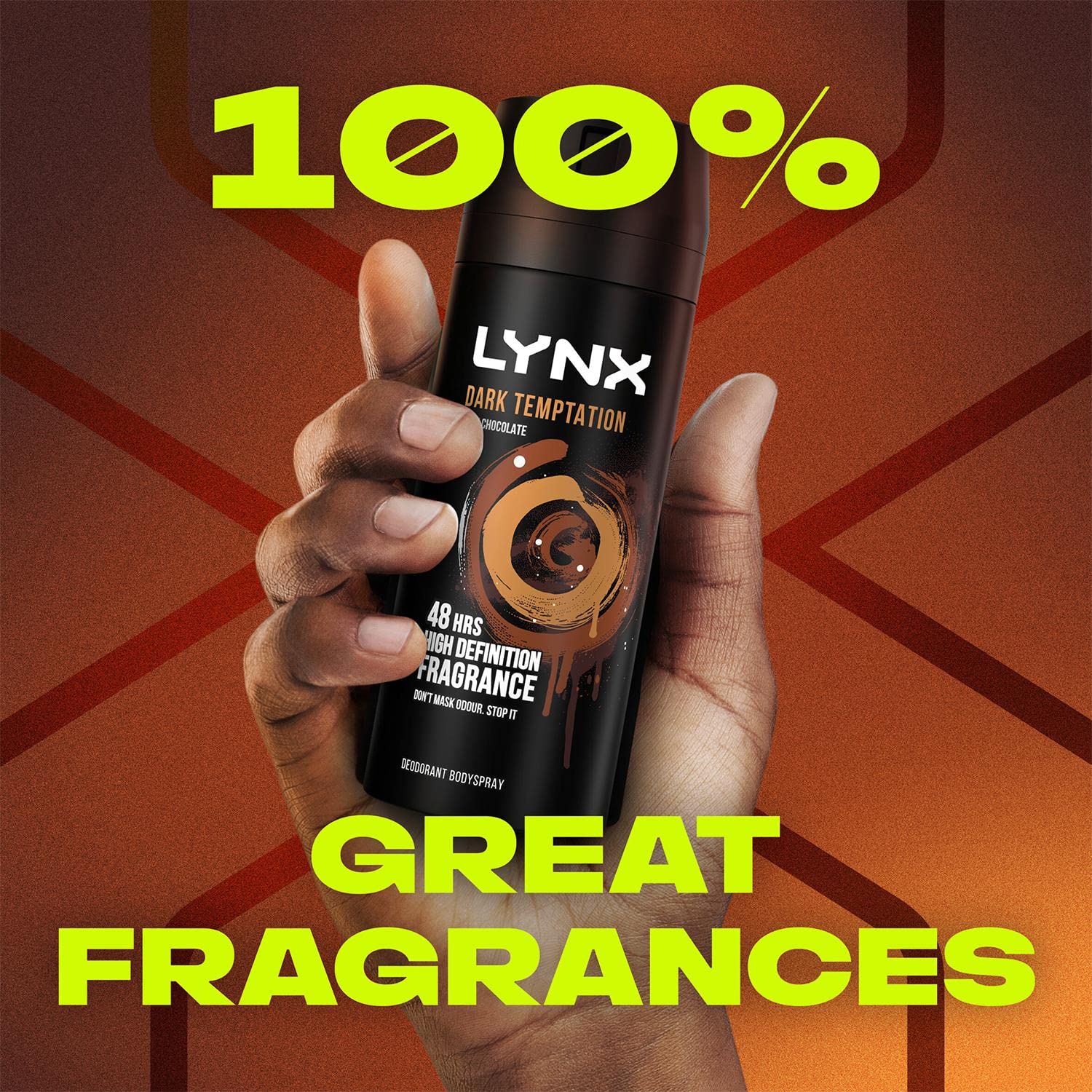 Lynx Dark Temptation Body Spray for Men - 150ml (5oz) Long Lasting Fragrance | Fresh & Seductive Scent for Date Night, Gym & Everyday Use