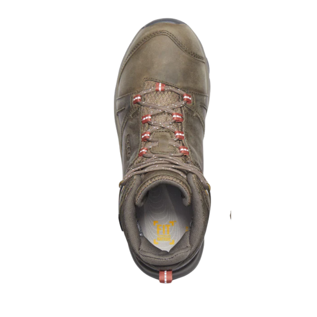 Women's Terradora II Mid Waterproof Hiking Boots - Brindle/Redwood (Regular Width) for Outdoor Adventures & Trail Walking