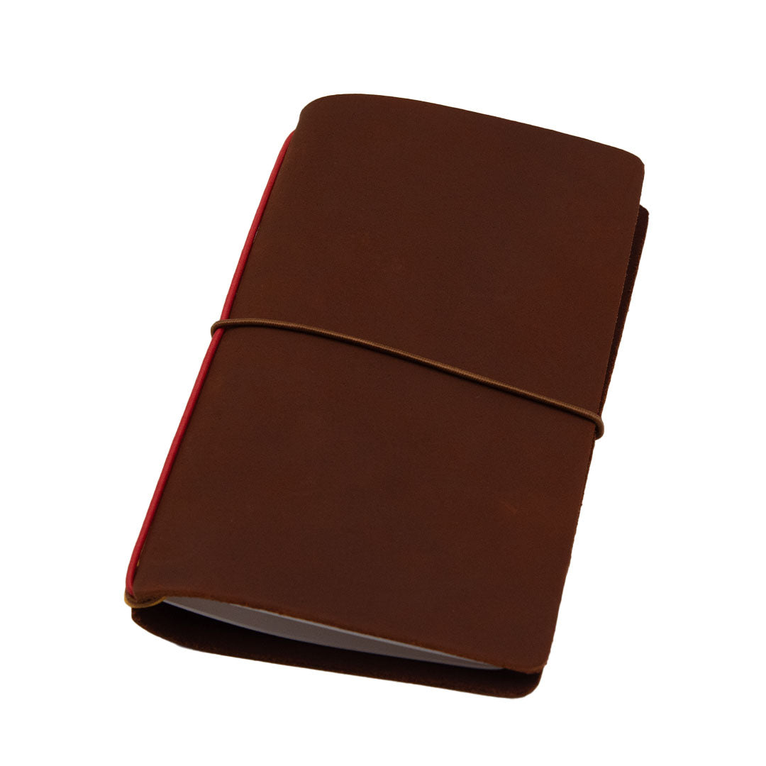 Refillable Leather Notebook with Tomoe River Paper - Ruled Endless Pocket Explorer for Journaling, Note Taking & Travel Writing