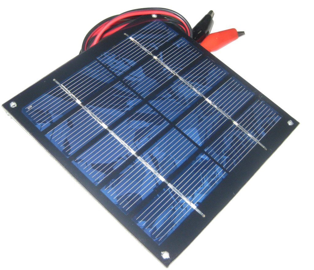 Sunnytech 1.25W 5V 250mA Mini Solar Panel - DIY Polysilicon Solar Epoxy Cell Charger for Outdoor, Camping, Backpacking & Emergency Power (Model B019)