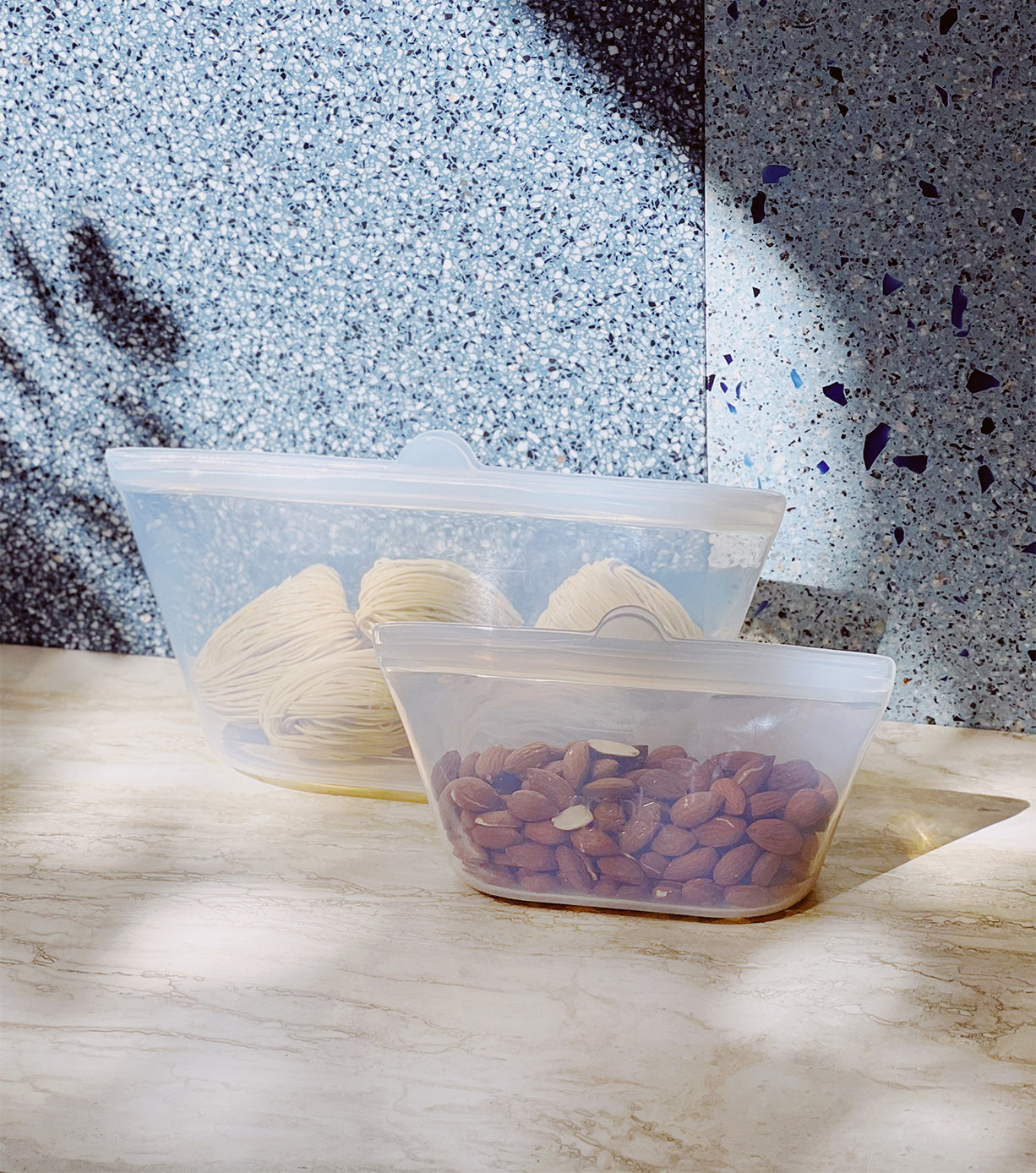 Eco-Friendly Reusable Silicone Food Storage Bags (2 Pack) - Perfect for Meal Prep, Snacks & Freezer Organization | BPA-Free, Leak-Proof & Dishwasher Safe