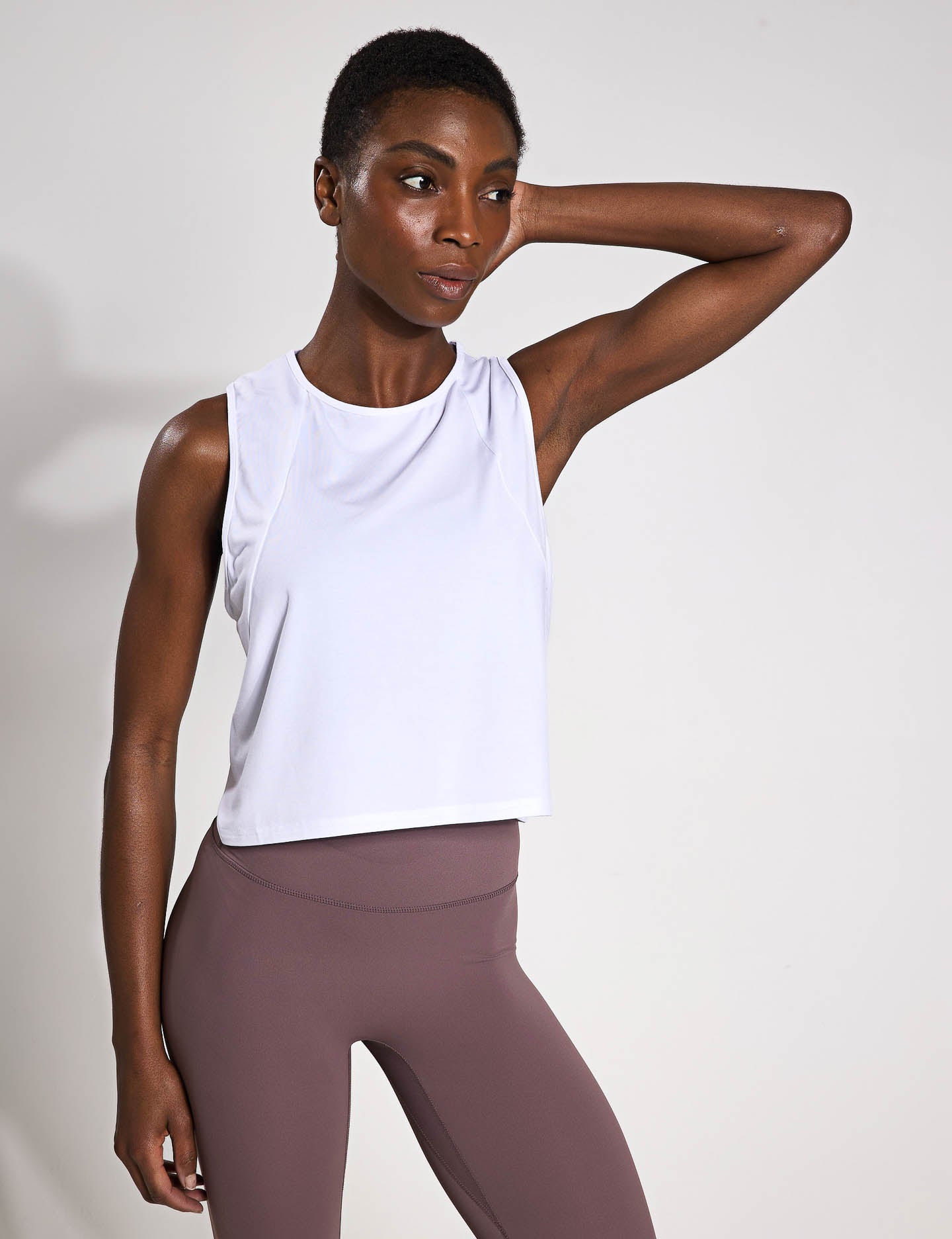 Mia Tank Top for Women - Soft Cotton White T-Shirt - Casual Summer Wear, Gym, Yoga & Everyday Outfits