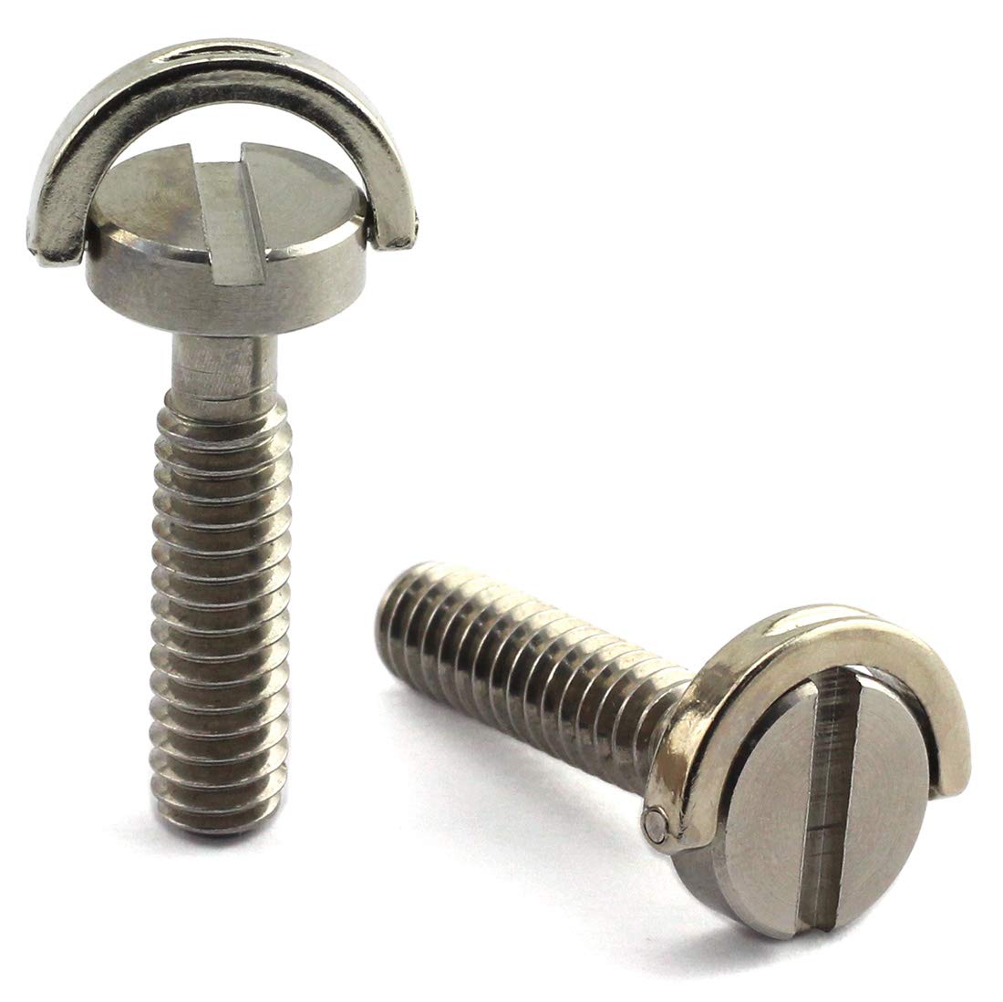 HJ Garden 2-Pack 1/4-20 Thread D-Ring Stainless Steel Camera Mounting Screws - 26mm Length for Tripod, Monopod & Quick Release Plate | Durable Fasteners for DSLR, Mirrorless & Action Cameras | Perfect for Photography, Videography & Outdoor Shooting
