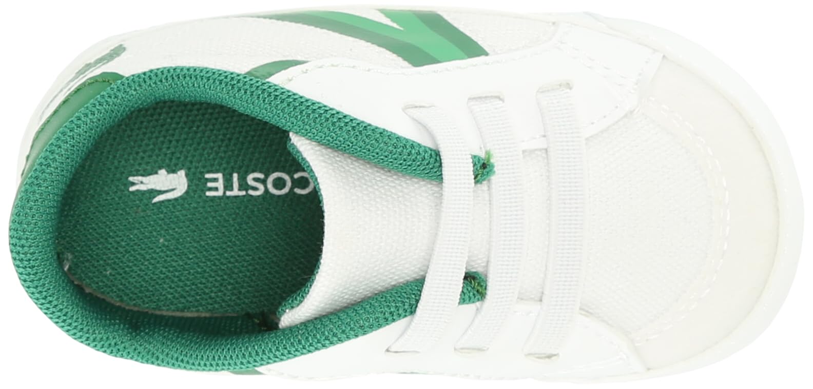 Lacoste L004 Cub Sneakers for Baby Boys & Girls - White & Green - US Size 4 Infant | Comfortable First Walking Shoes for Toddlers, Casual Outfit & Playtime
