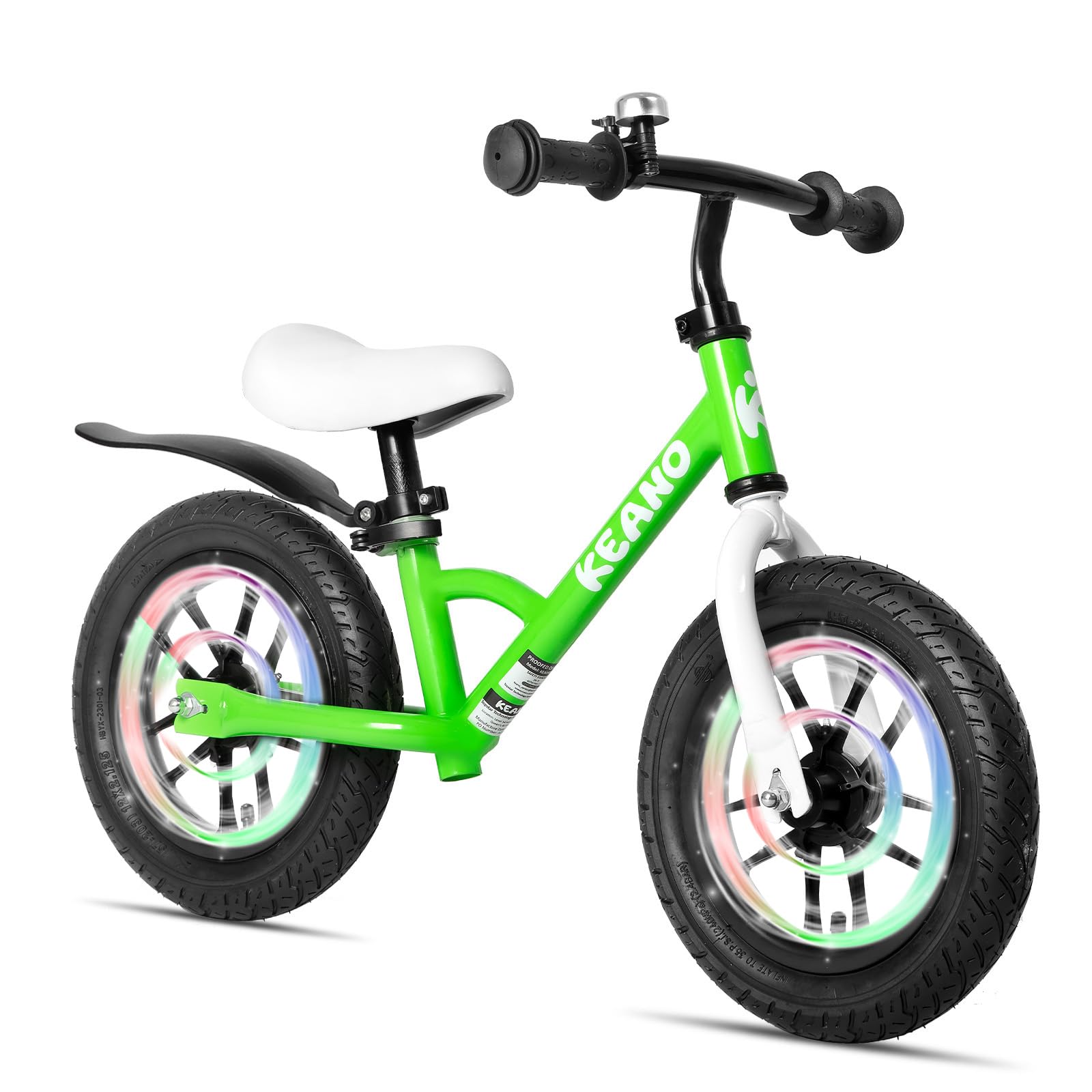 JOYSTAR 12 Inch Kids Balance Bike with LED Light-Up Wheels - No Pedal Toddler Bike for Boys & Girls Ages 2-5 - First Bike for Learning Balance & Coordination - Perfect for Backyard Rides, Park Adventures & Preschool Playtime
