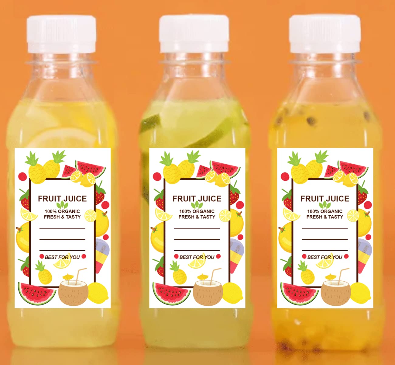 Waterproof Plastic Bottle Labels & Stickers - 1.5