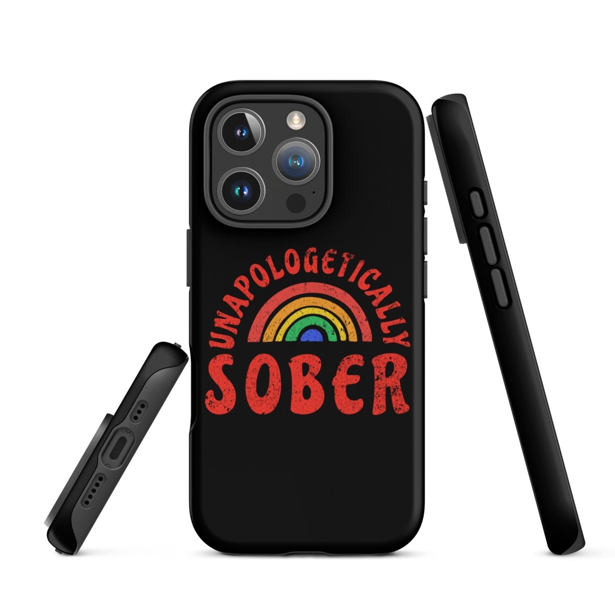 Rainbow iPhone Case - Colorful Protective Cover for iPhone 12/13/14/15 - Shatterproof & Stylish Design - Perfect for Pride Events, LGBTQ+ Support & Everyday Use