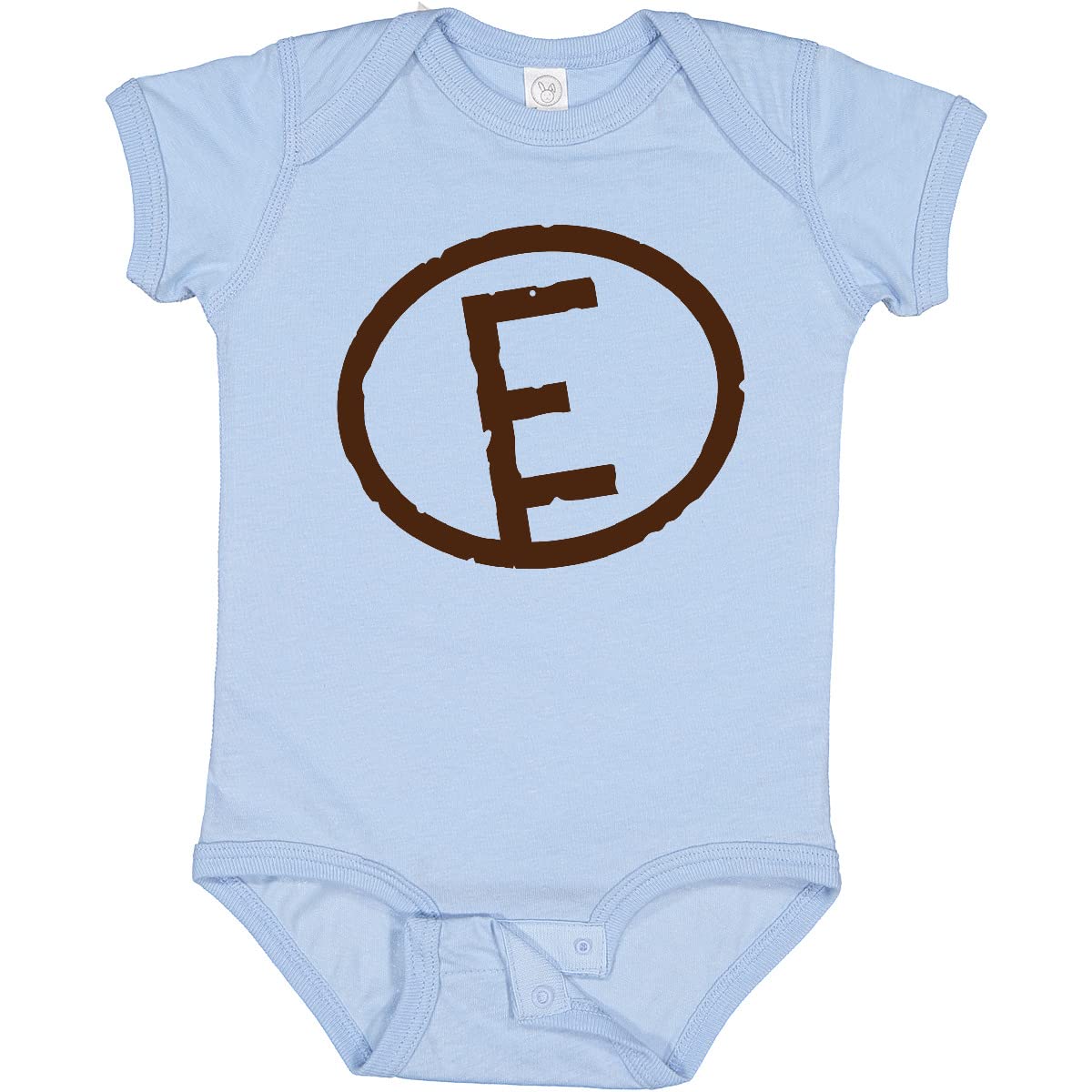 Inktastic Monogram Letter E Baby Bodysuit - Personalized Cotton Onesie for Newborns & Infants | Perfect for Gifts, Photo Shoots & Everyday Wear