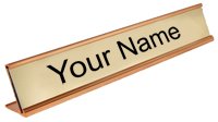 Personalized Gold Name Plate for Office Desk - 2