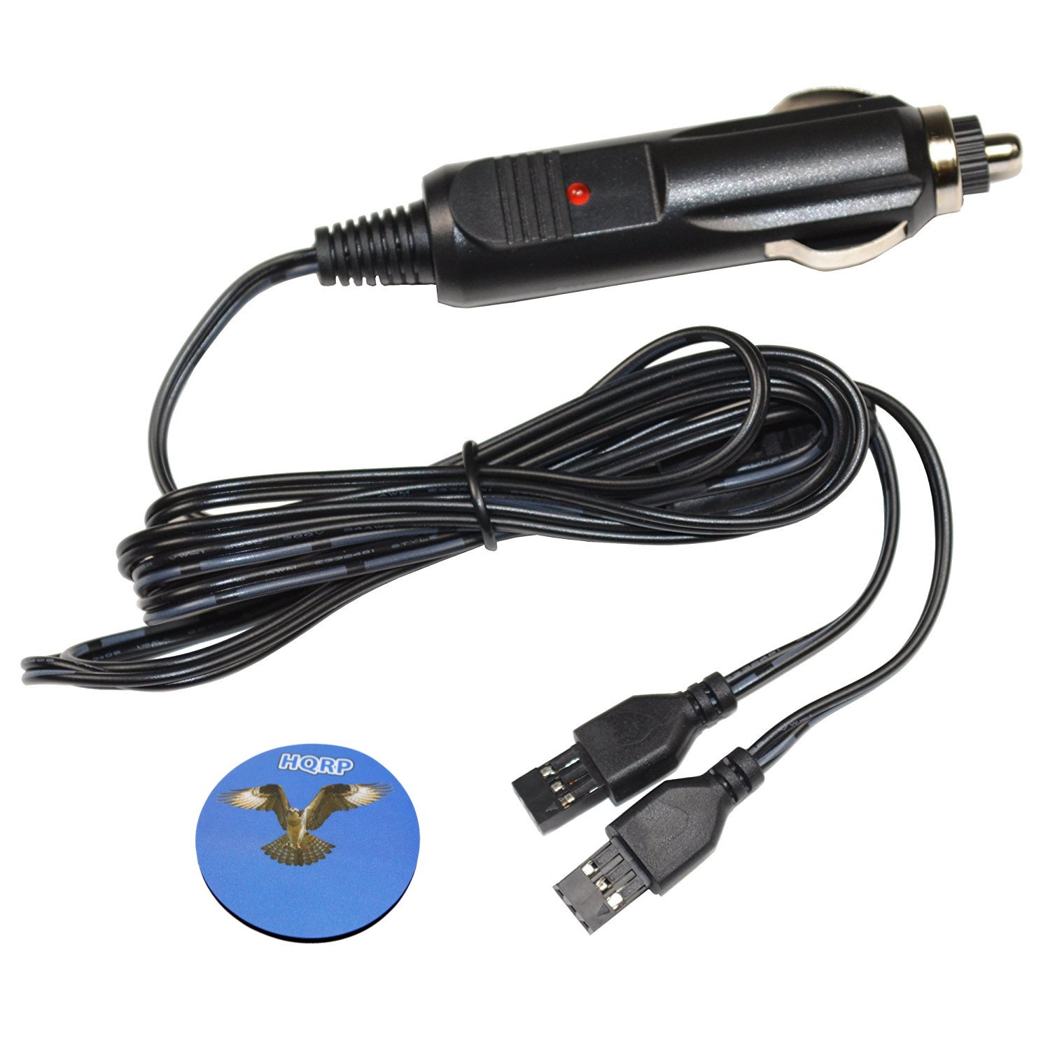 HQRP Car Charger for SportDOG Wetland Hunter 400 SD-400CAMO Dog Training Collar - DC Adapter Power Cord for Receiver & Transmitter | Perfect for Hunting, Field Training & Outdoor Adventures