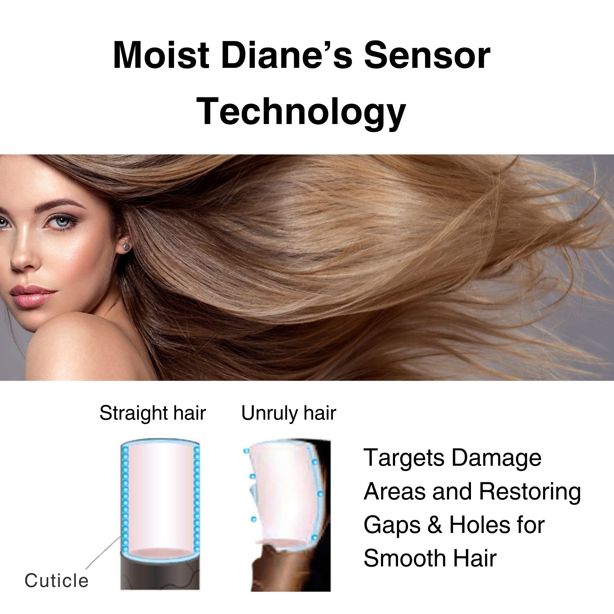 Moist Diane Keratin Shampoo and Conditioner Set for Damaged & Permed Hair - Organic Hair Care with Argan Oil & Mango Oil from Japan - Sulfate & Silicone Free - Extra Damage Repair - 15.2 Fl Oz - Perfect for Color-Treated, Dry & Frizzy Hair at Home or Salon Use