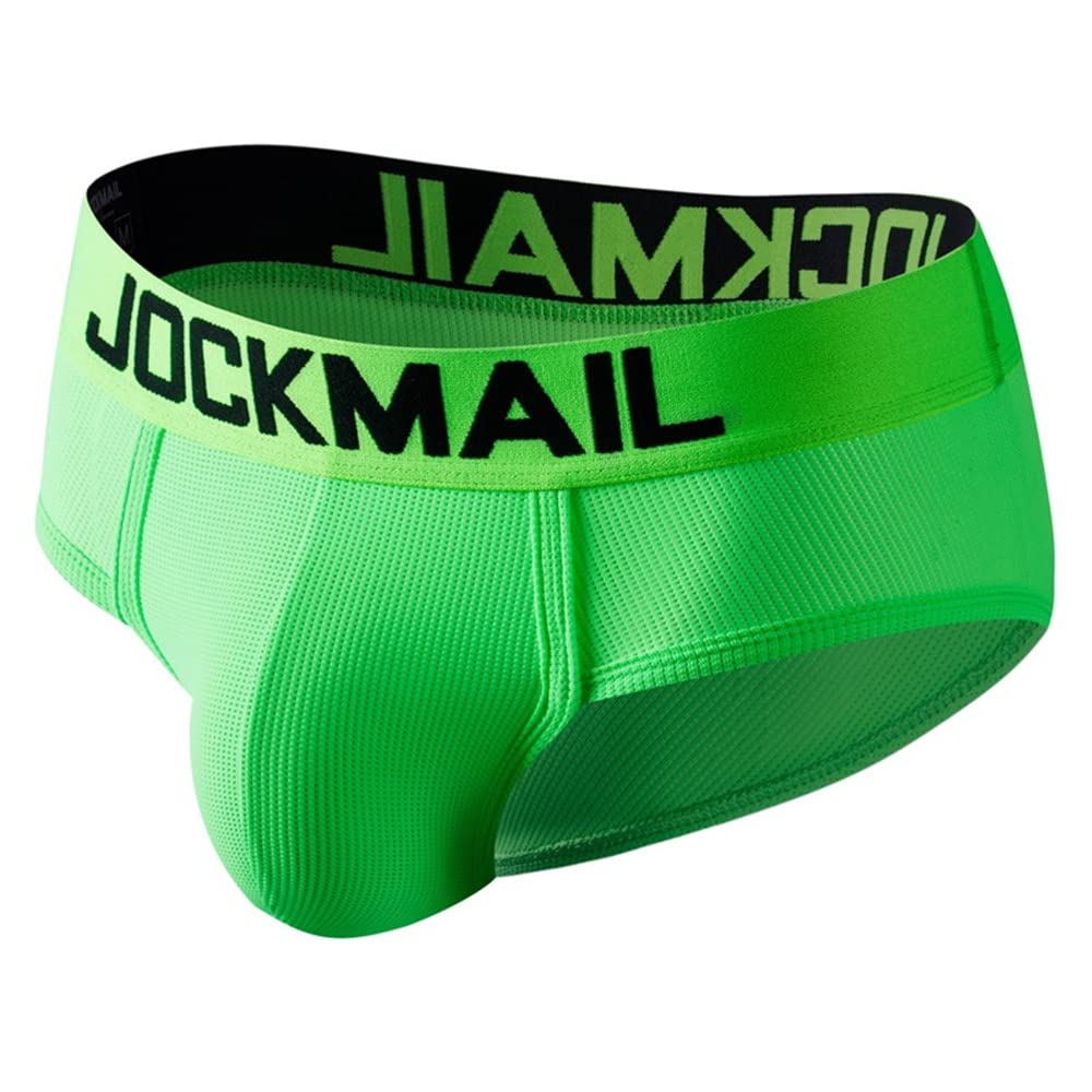 **Men's Rainbow Comfort Briefs - Breathable Low Waist Underwear for Daily Wear & Active Lifestyles**