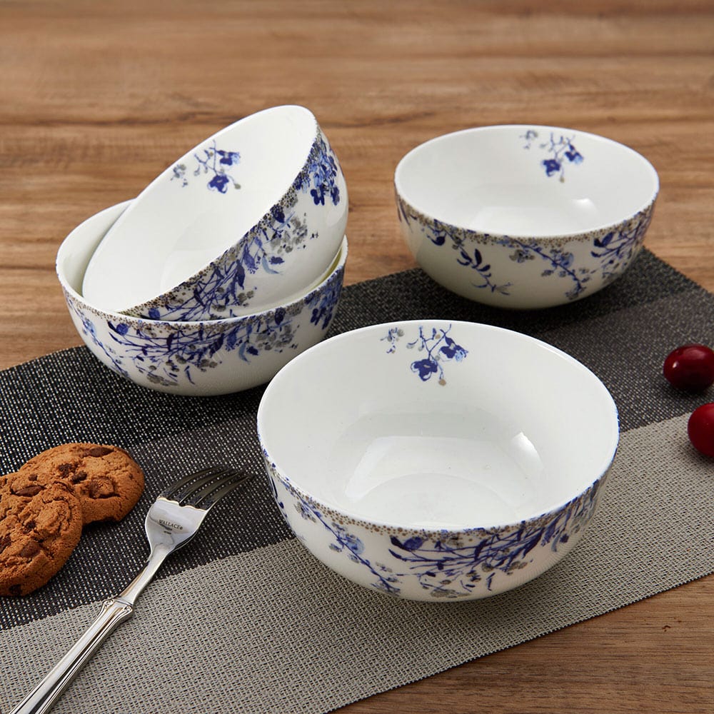 Kaia Platinum 4-Piece Mixing Bowl Set - Durable Stainless Steel Bowls for Baking, Cooking, Mixing & Food Prep - Perfect for Kitchen, Restaurant & Home Use