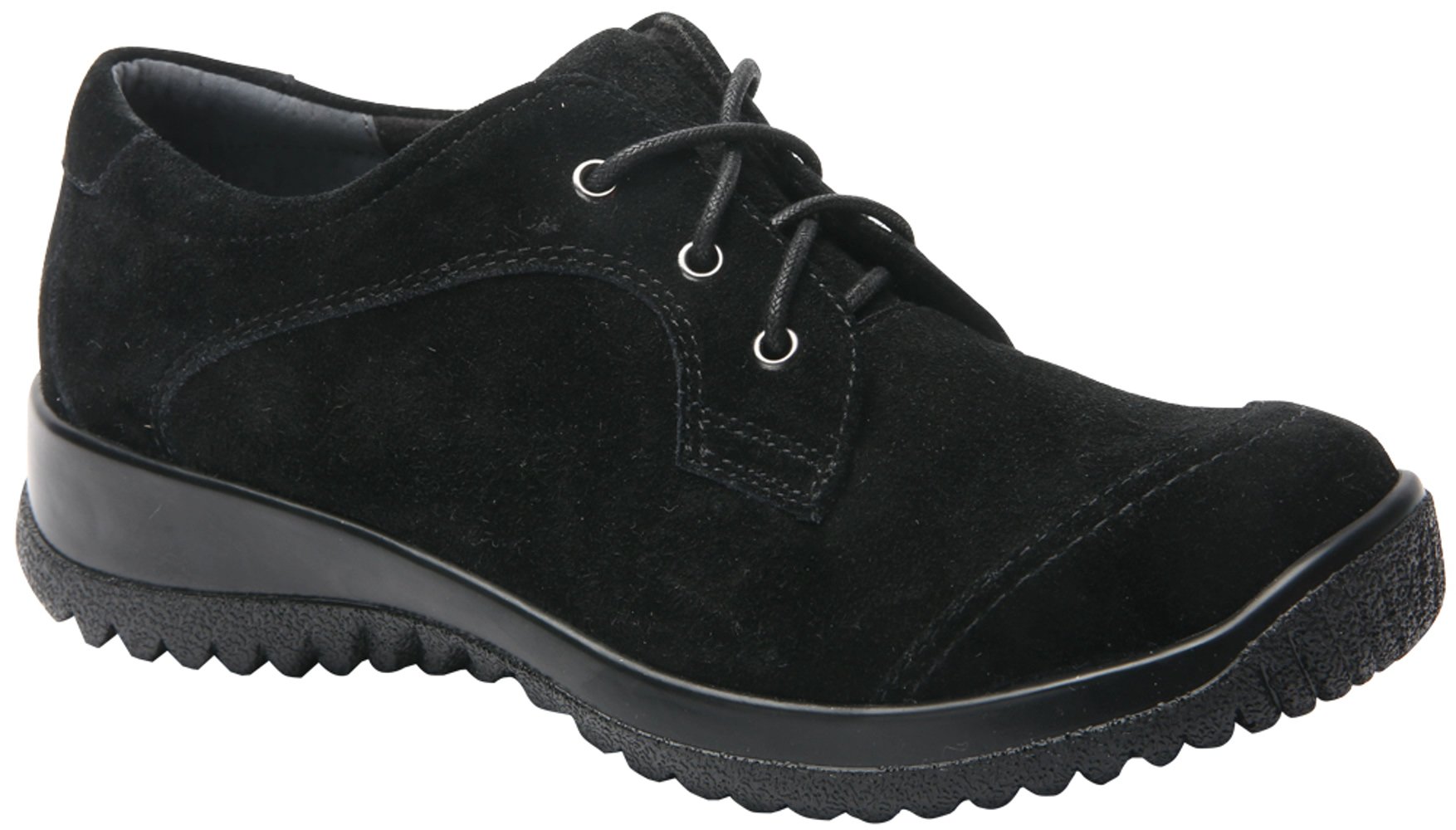 Drew Shoe Women's Hope Therapeutic Fashion Oxfords - Black Leather Comfort Shoes for Plantar Fasciitis & Arch Support - Size 9.5 M - Perfect for Work, Travel & Everyday Wear