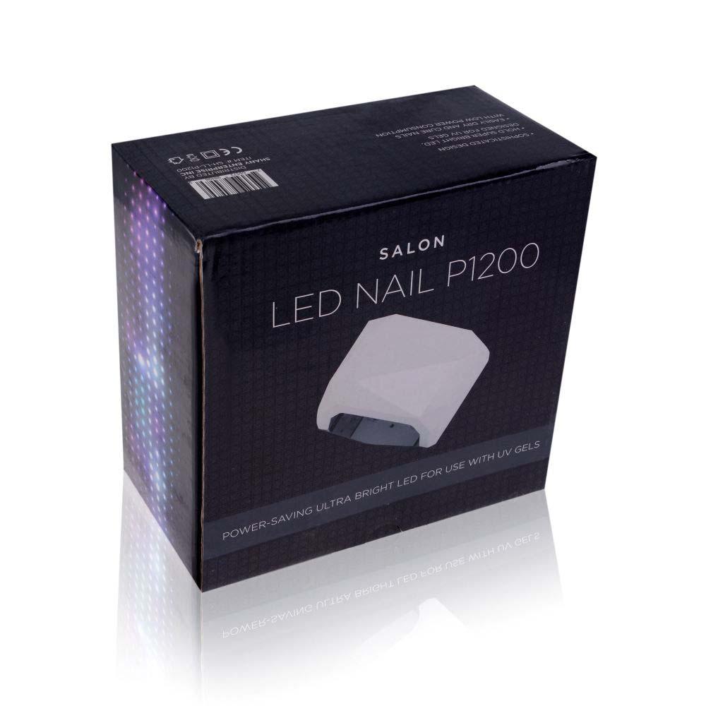 Portable 12W LED Nail Dryer Lamp - Compact Salon Quality UV Gel Polish Curing Light with 3 Timer Settings | Perfect for Home Manicures & Professional Nail Salons